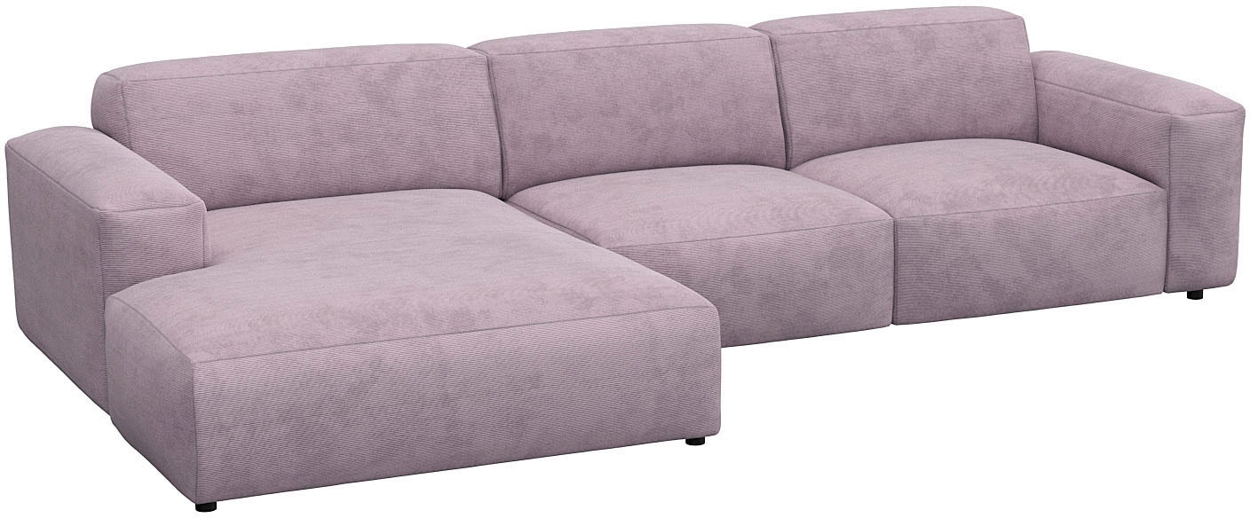 FLEXLUX Ecksofa »Lucera bequem und komfortabel durch hochwertigen Sitzaufba günstig online kaufen