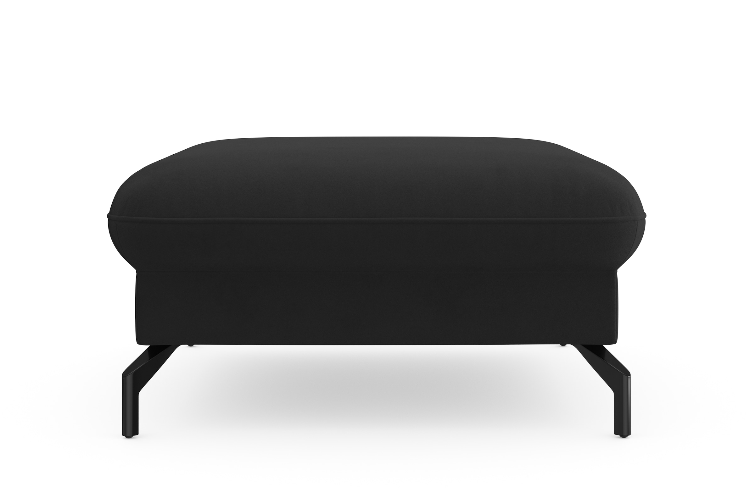 sit&more Hocker »Fashion« inklusive Federkern, mit hochwertigen, schwarzen Metallfüßen