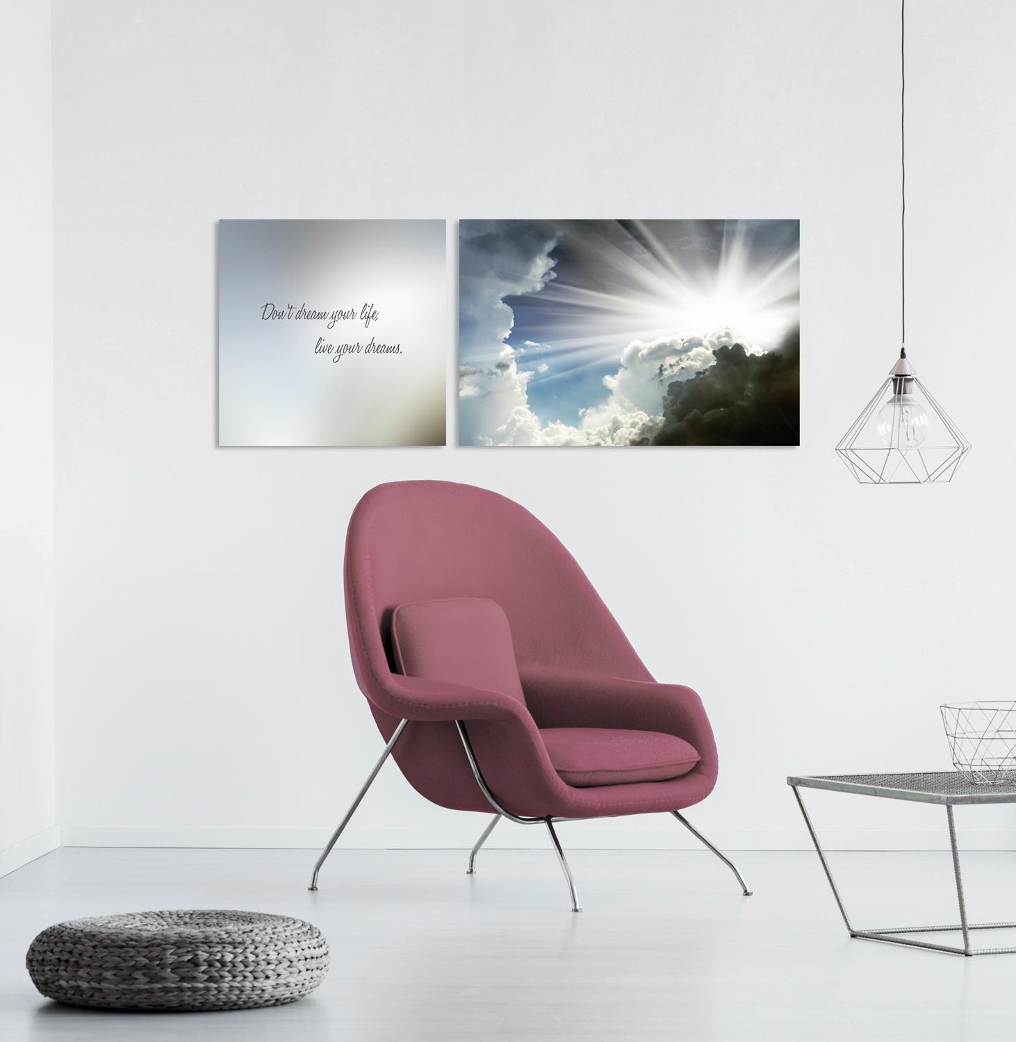 queence Leinwandbild »Dream«, Himmel-Himmelsbilder-Kunst-Modern-Spa-Spa Bil günstig online kaufen