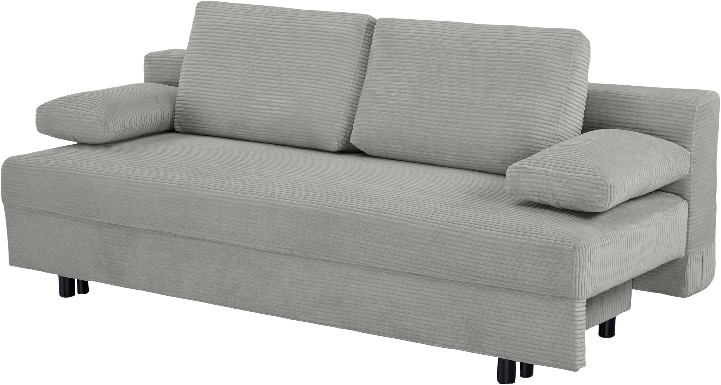 OTTO home Schlafsofa »ONNIKO Cord, Breite: 192 cm, Liegefläche 121x192 cm, softer Cord-Bezug« mit Bettfunktion & Bettkasten