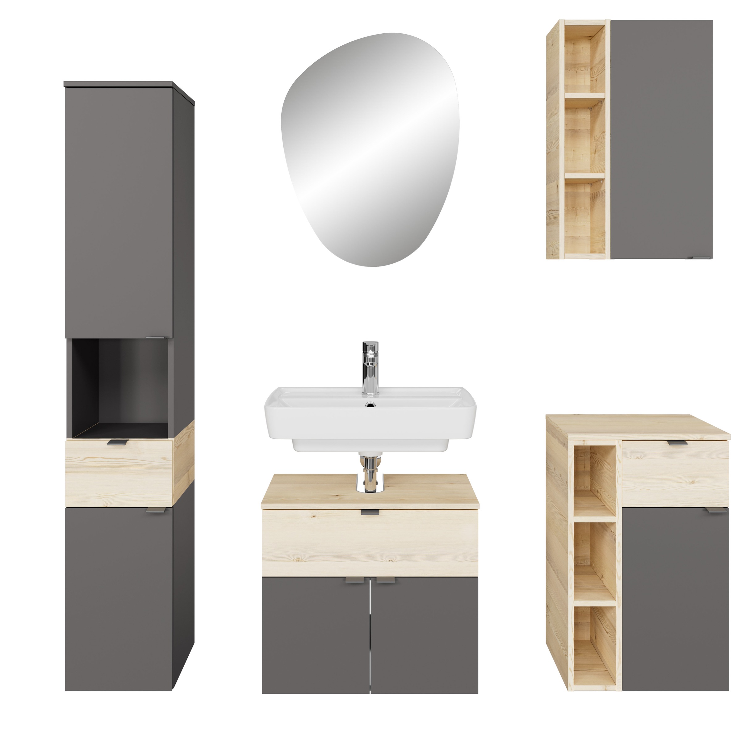 Saphir Badmöbel-Set »Quickset 394« Komplett-Set, 4 Stk. tlg. günstig online kaufen