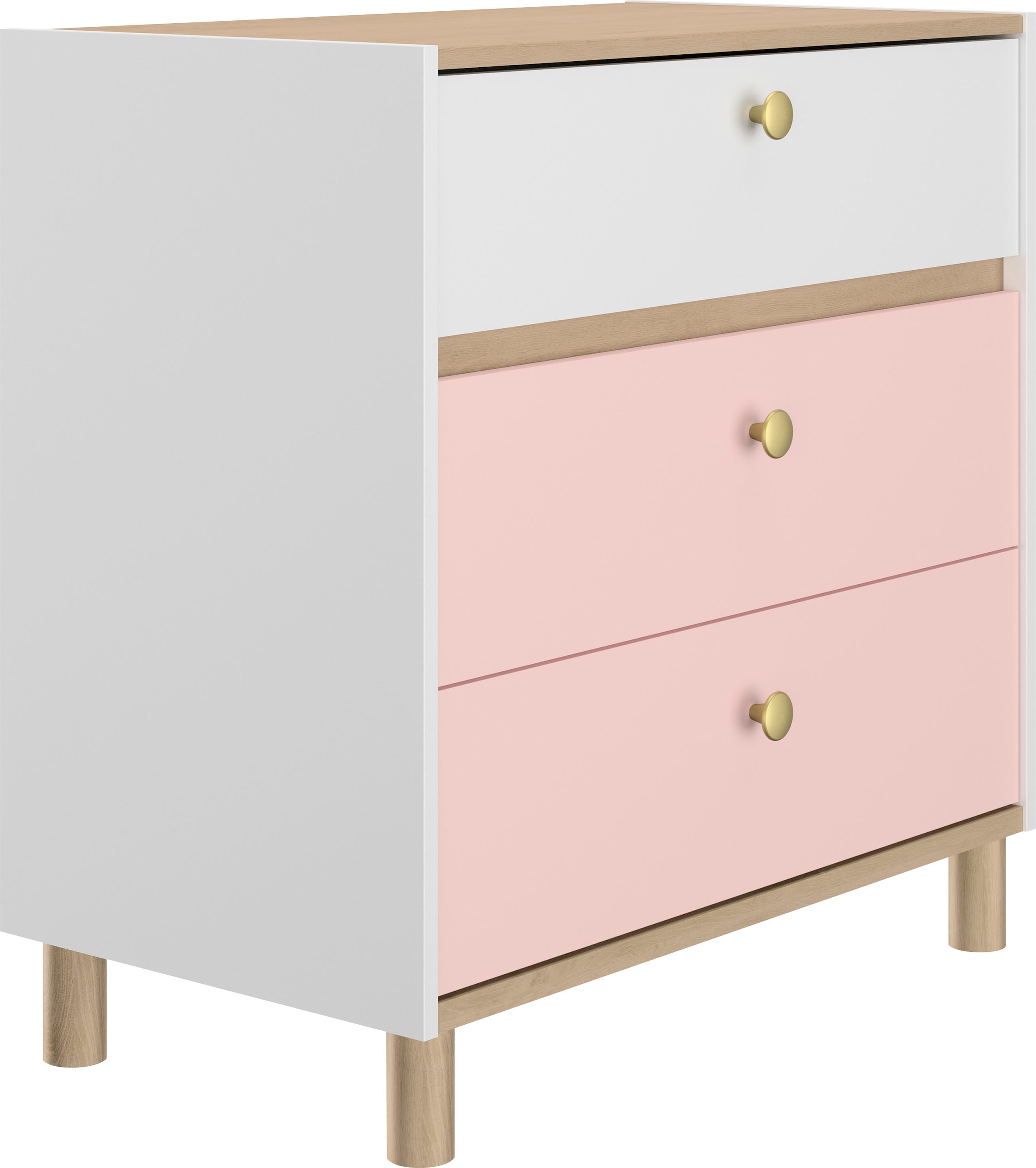 Gami Jugendzimmer-Set »Romy«, (5 tlg.), Elegantes Design für eine sanfte und feminine Atmosphäre.
