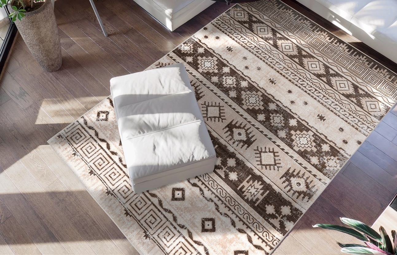 my home Teppich »Pierre«, rechteckig, 6 mm Höhe, vintage, Wohnzimmer günstig online kaufen