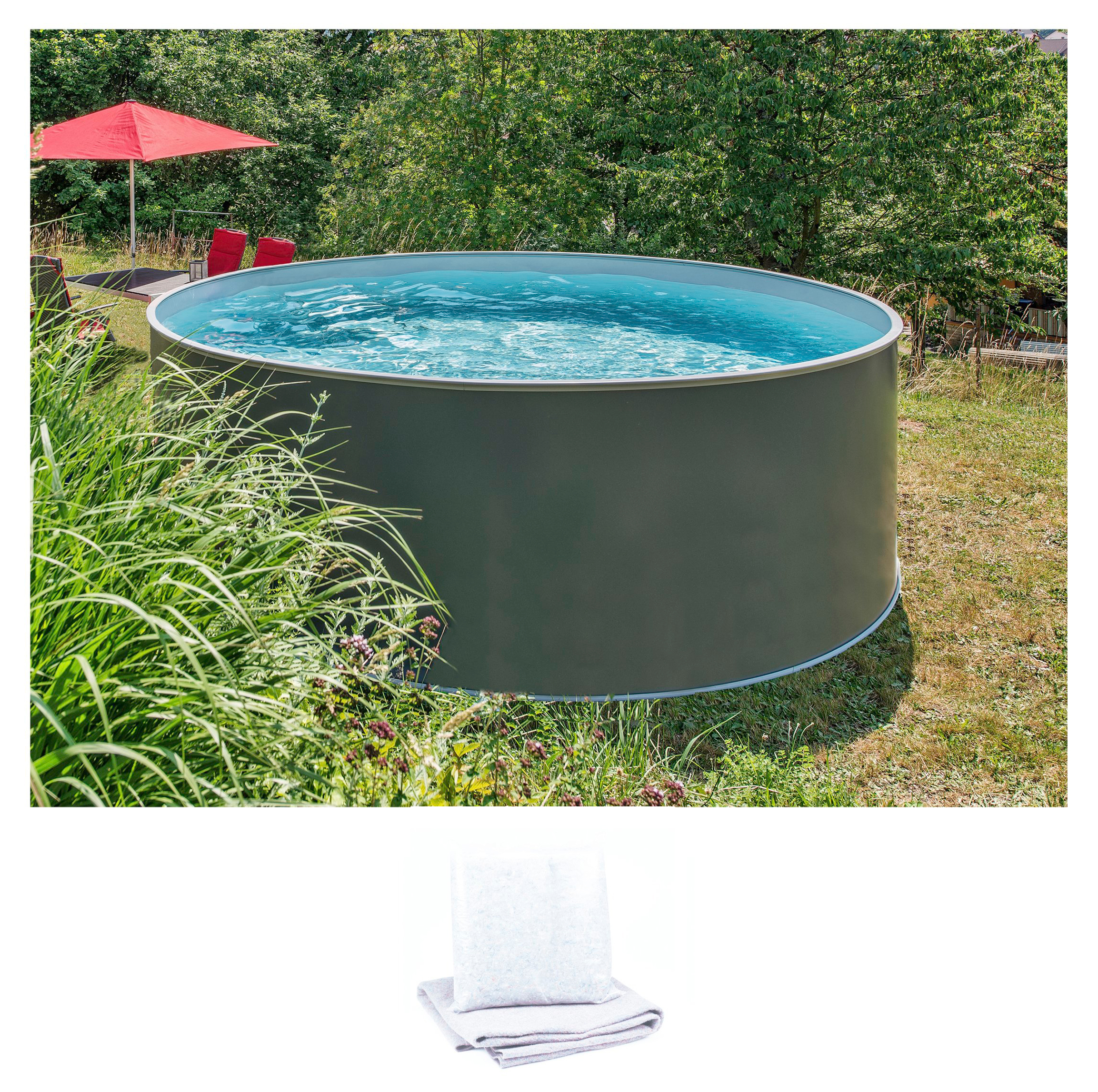 Rundpool, (Set, 2 tlg.), ØxH: 300x120 cm