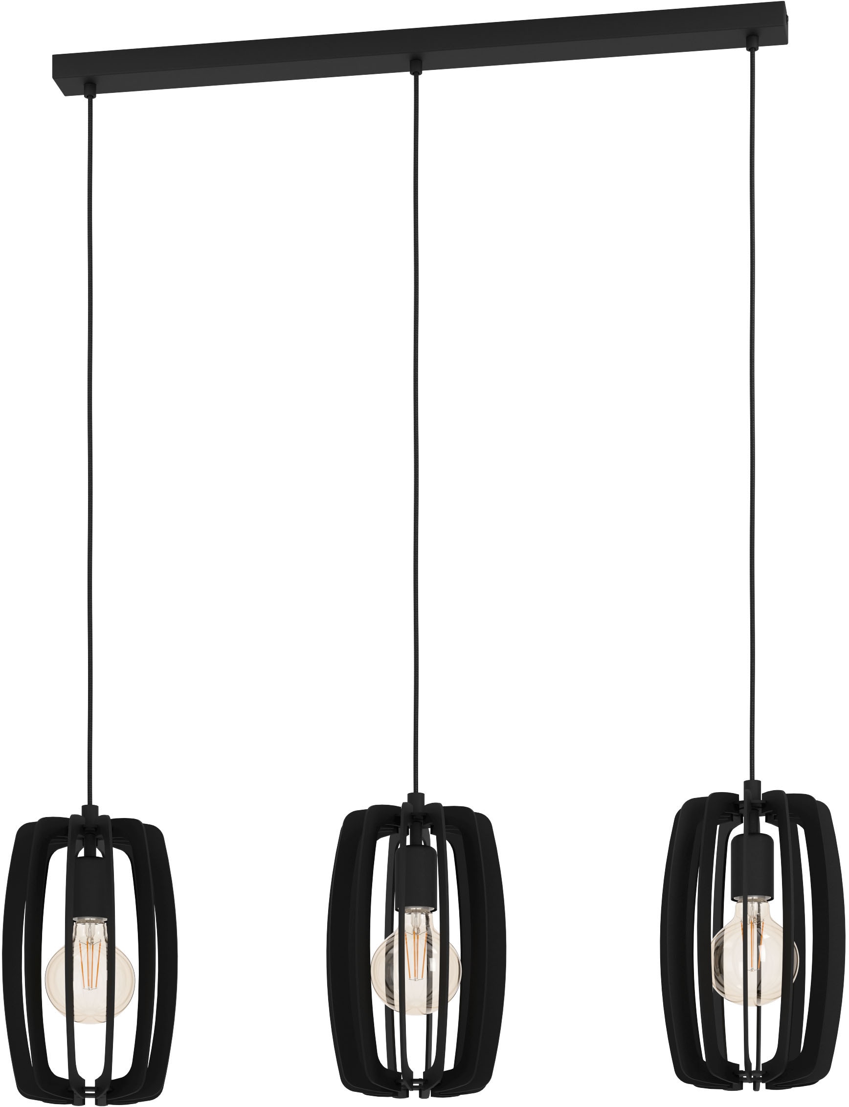 EGLO Hängeleuchte »BAJAZZARA«, Hängeleuchte in schwarz aus Stahl - exkl. E27  - 40W online bestellen
