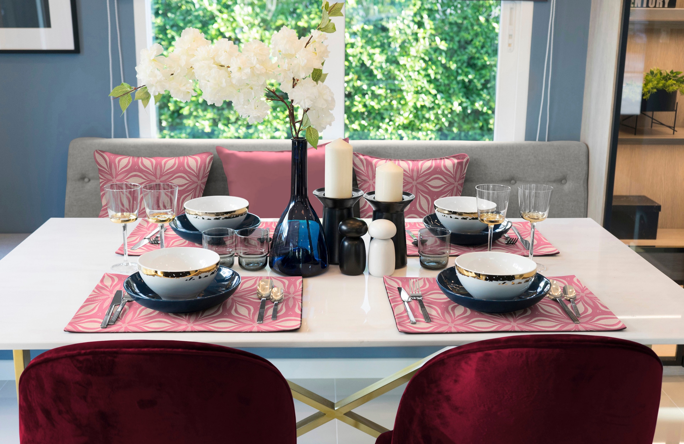 Adam Platzset »Retro Floret«, (2 St.), 2-er Set