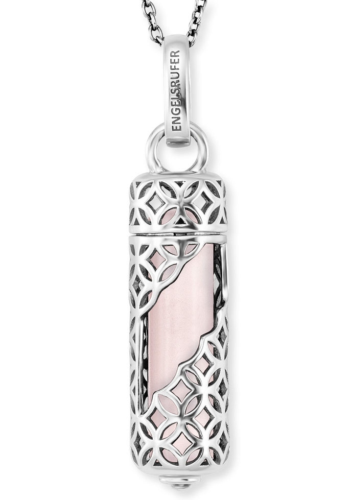 Bild von Engelsrufer Kette mit Anhänger »POWERFUL STONE ROSENQUARZ, ERN-HEAL-RQ-M«, (Set, 3 tlg., inkl. Schmuckstein), mit Rosenquarz