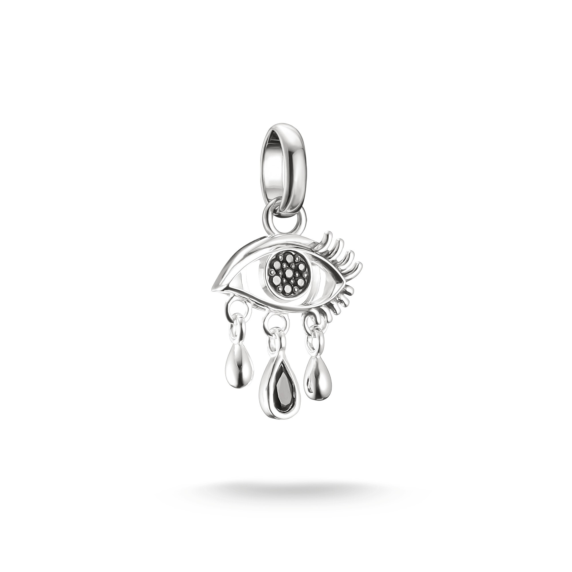THOMAS SABO Charm-Einhänger »THOMAS SABO  Wednesday Tränendes Auge Charm - Connect« mit Zirkonia (synth.)