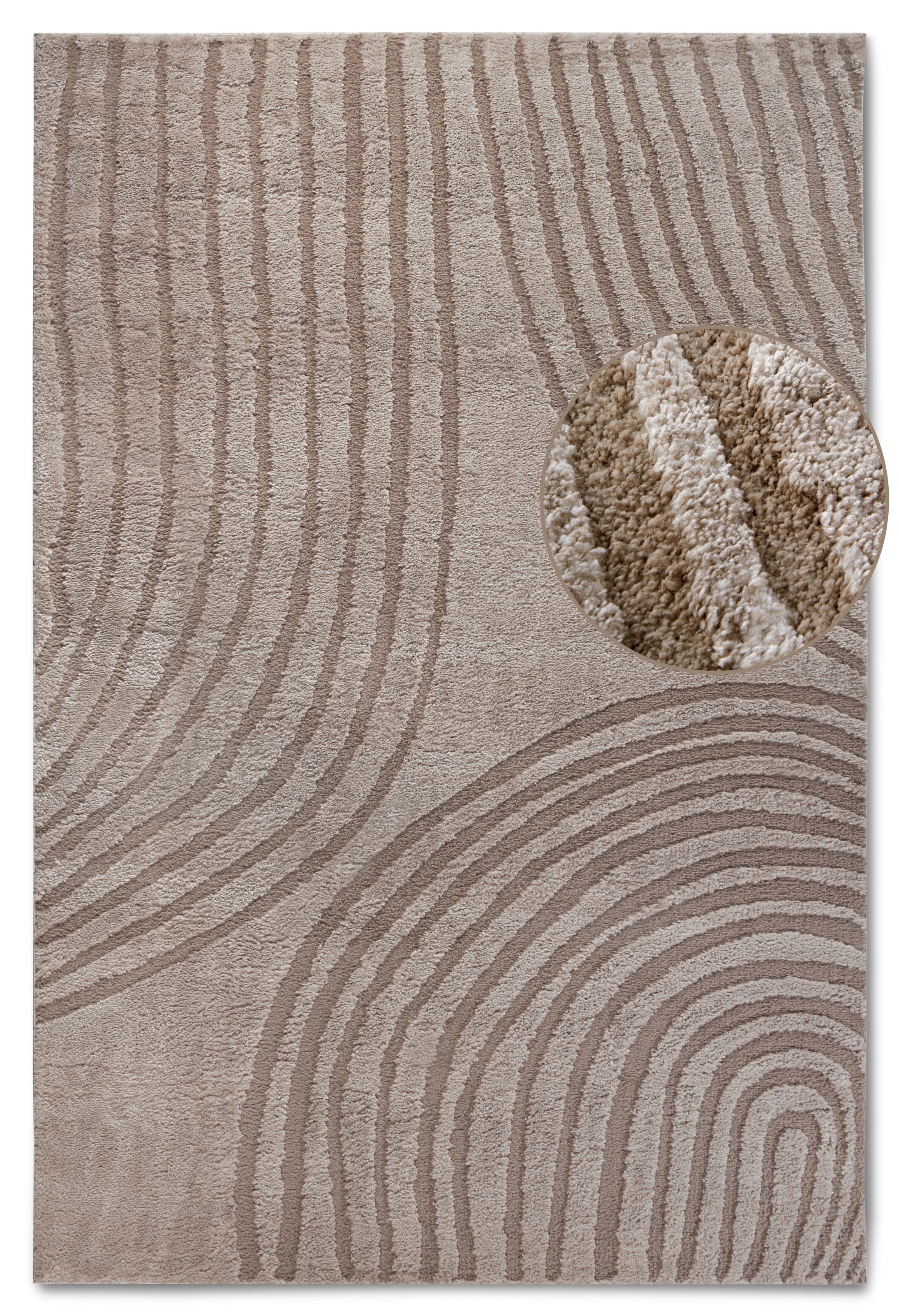 ELLE DECORATION Designteppich »Pigment«, rechteckig, 18 mm Höhe, Hochflor, günstig online kaufen