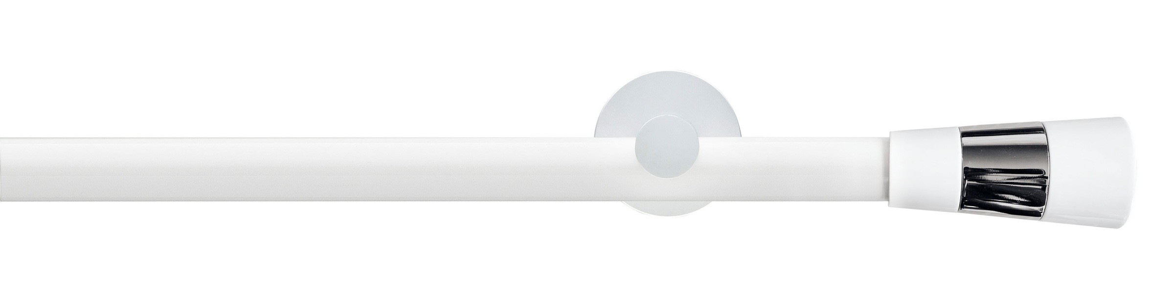 GARESA Gardinenstange »WHITE« Ø 20 mm 2 läufig-läufig Wunschmaßlänge Vorhan günstig online kaufen