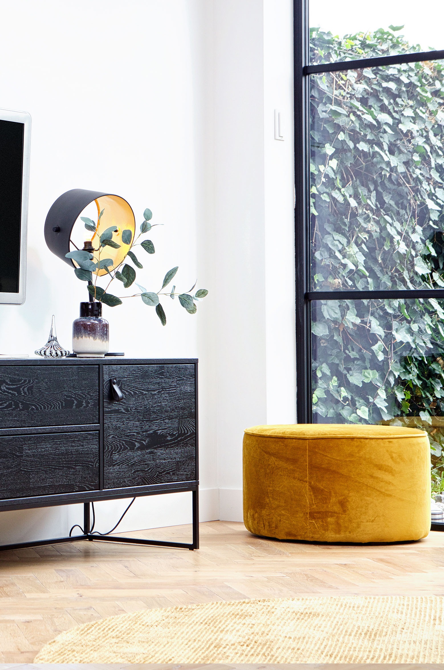 WOOOD Hocker »Sara«, runde Form, vielseitig Einsetzbar, H 36 cm x Ø 60 cm