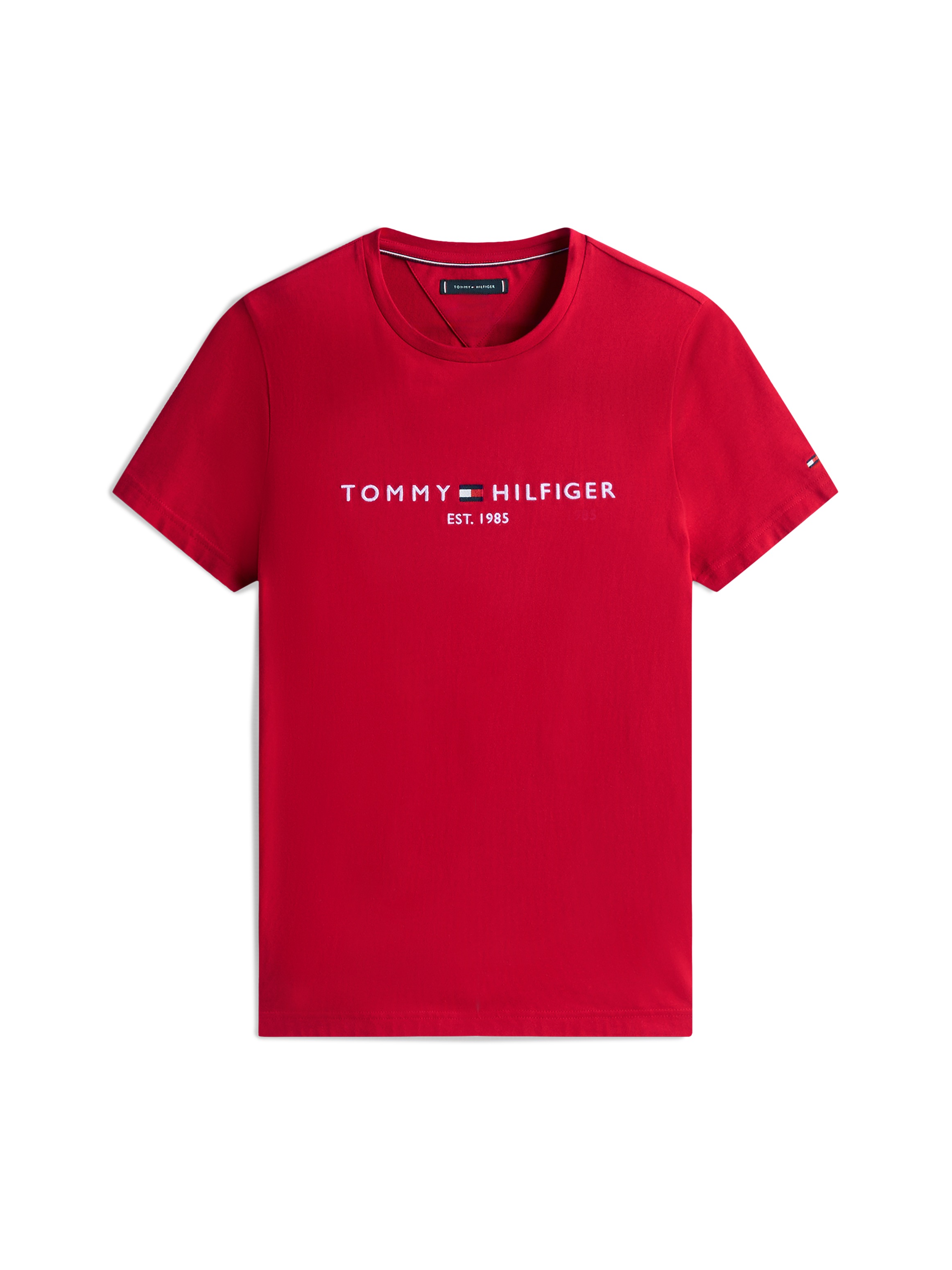 Tommy Hilfiger T-Shirt »TOMMY LOGO TEE« aus reiner Baumwolle