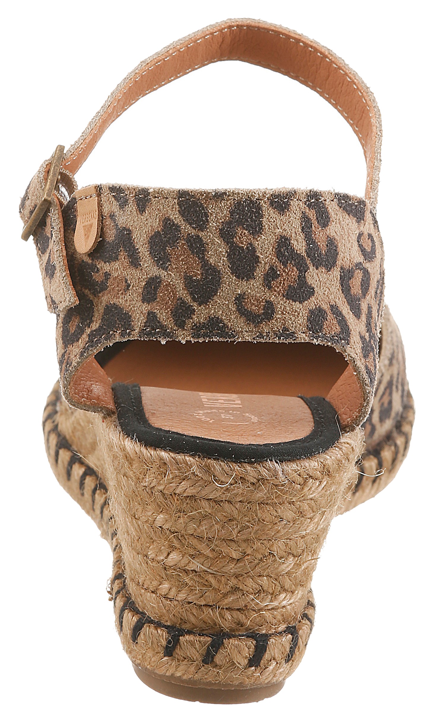 VERBENAS Slingpumps »MALENA LEO«  Keilsandalette, Sommerschuh, Urlaubsschuh im Leo-Look