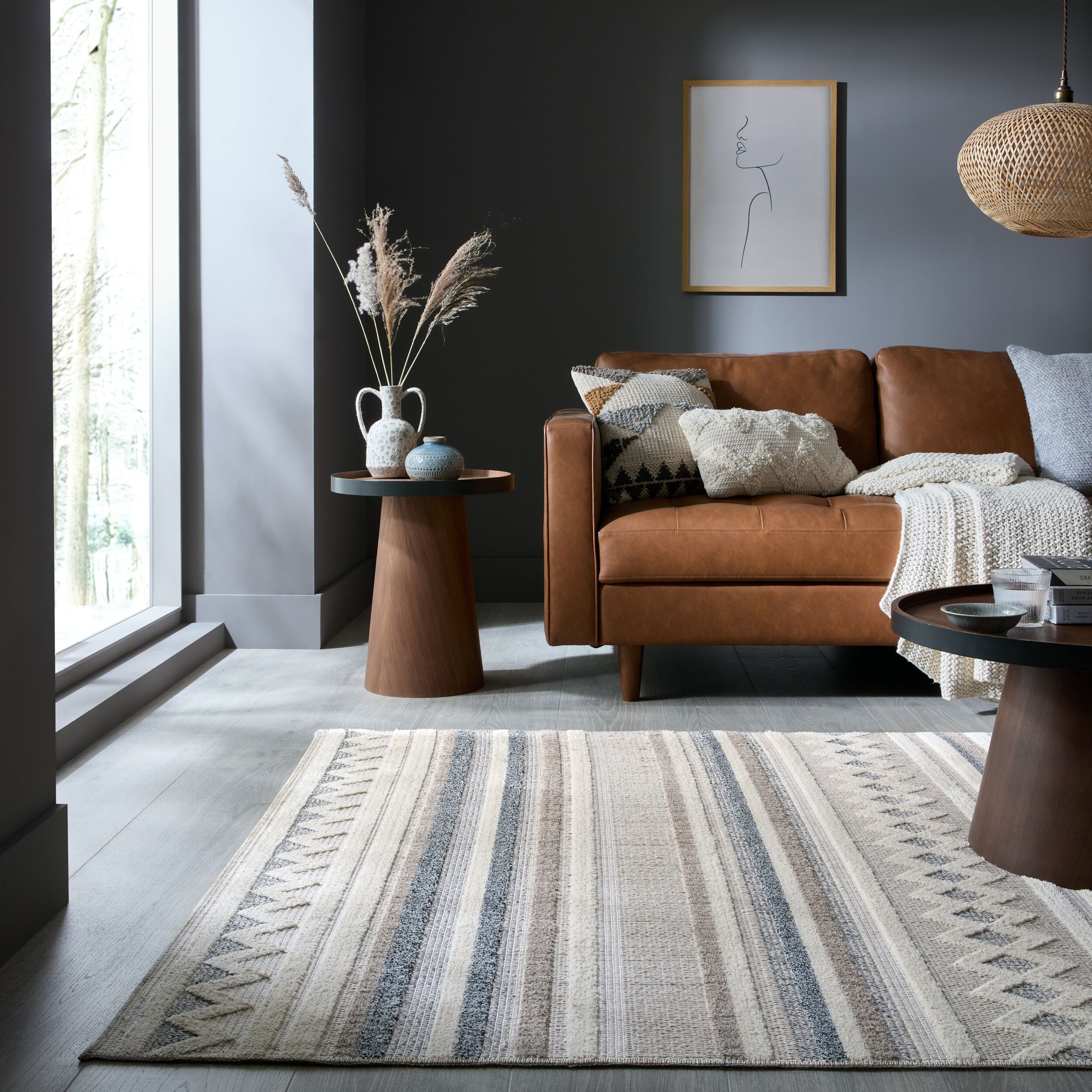 FLAIR RUGS Teppich »Everett«, rechteckig, 4 mm Höhe, Waschbarer Teppich günstig online kaufen