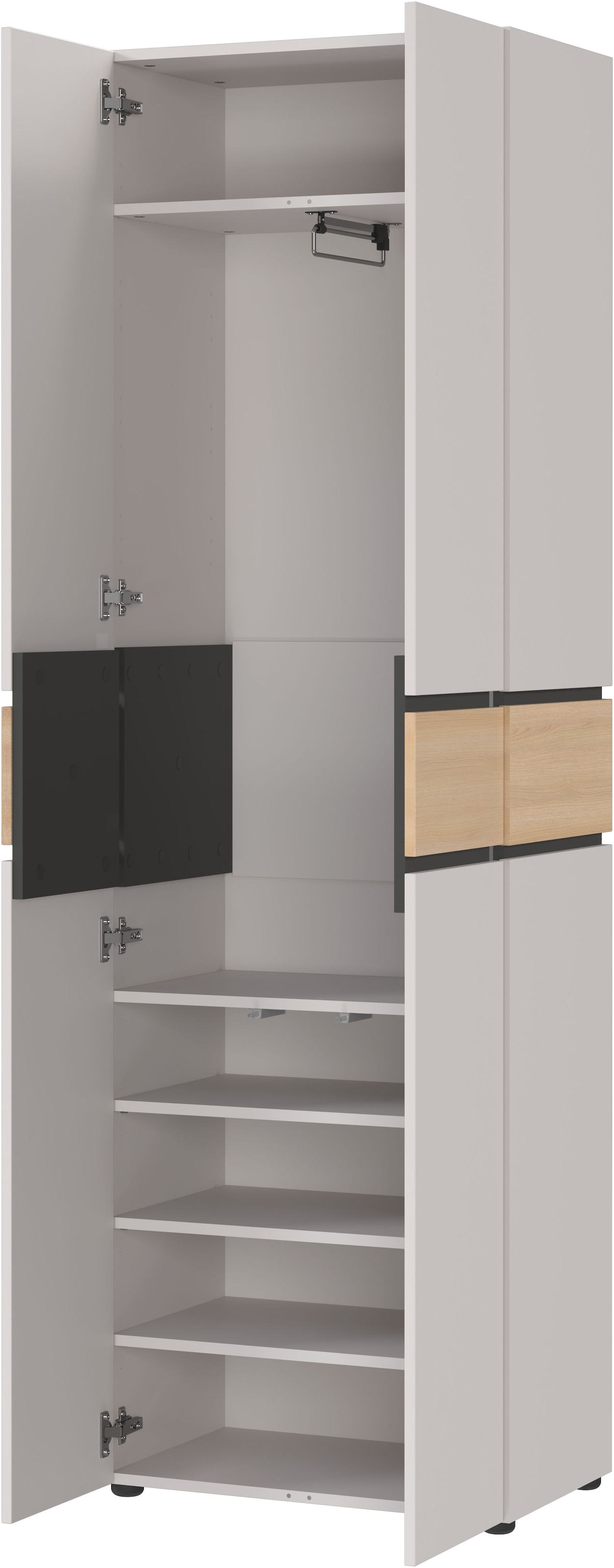 GERMANIA Garderobenschrank »Arluno« 1 Stk. tlg. Mit Push-to-open Technik