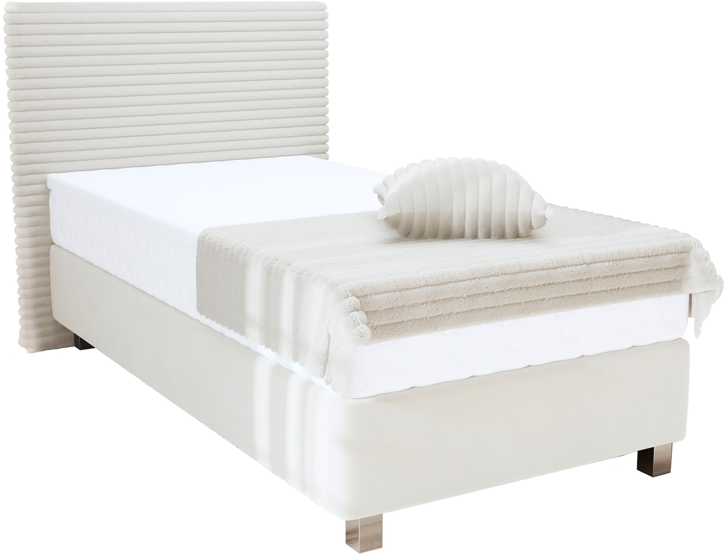 Westfalia Schlafkomfort Boxspringbett »Sven« inkl. Zierkissen, wahlweise mit und ohne Kaltschaum-Topper