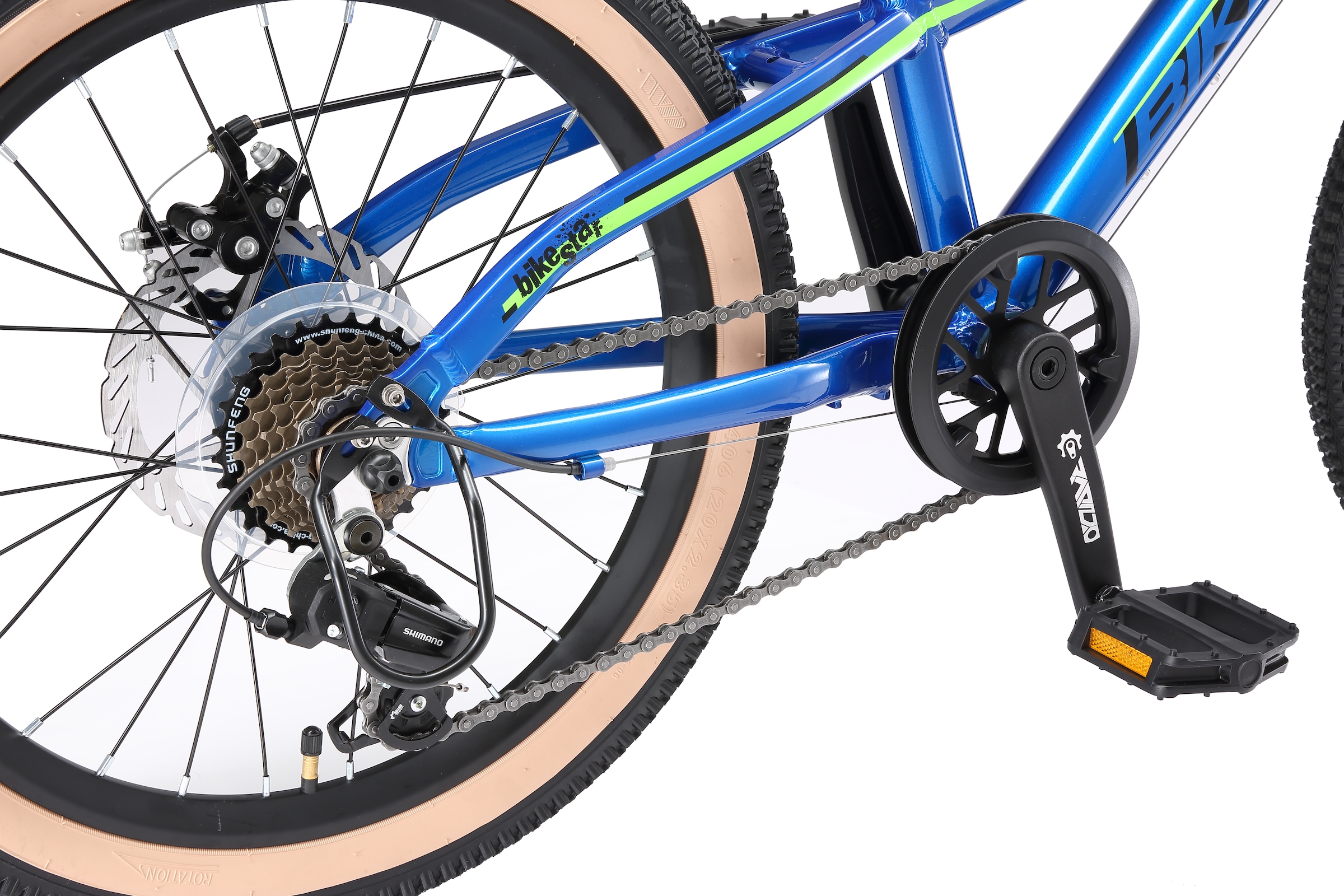 Bikestar Jugendfahrrad 7 Gang Shimano RD-TY300 Schaltwerk Kettenschaltung