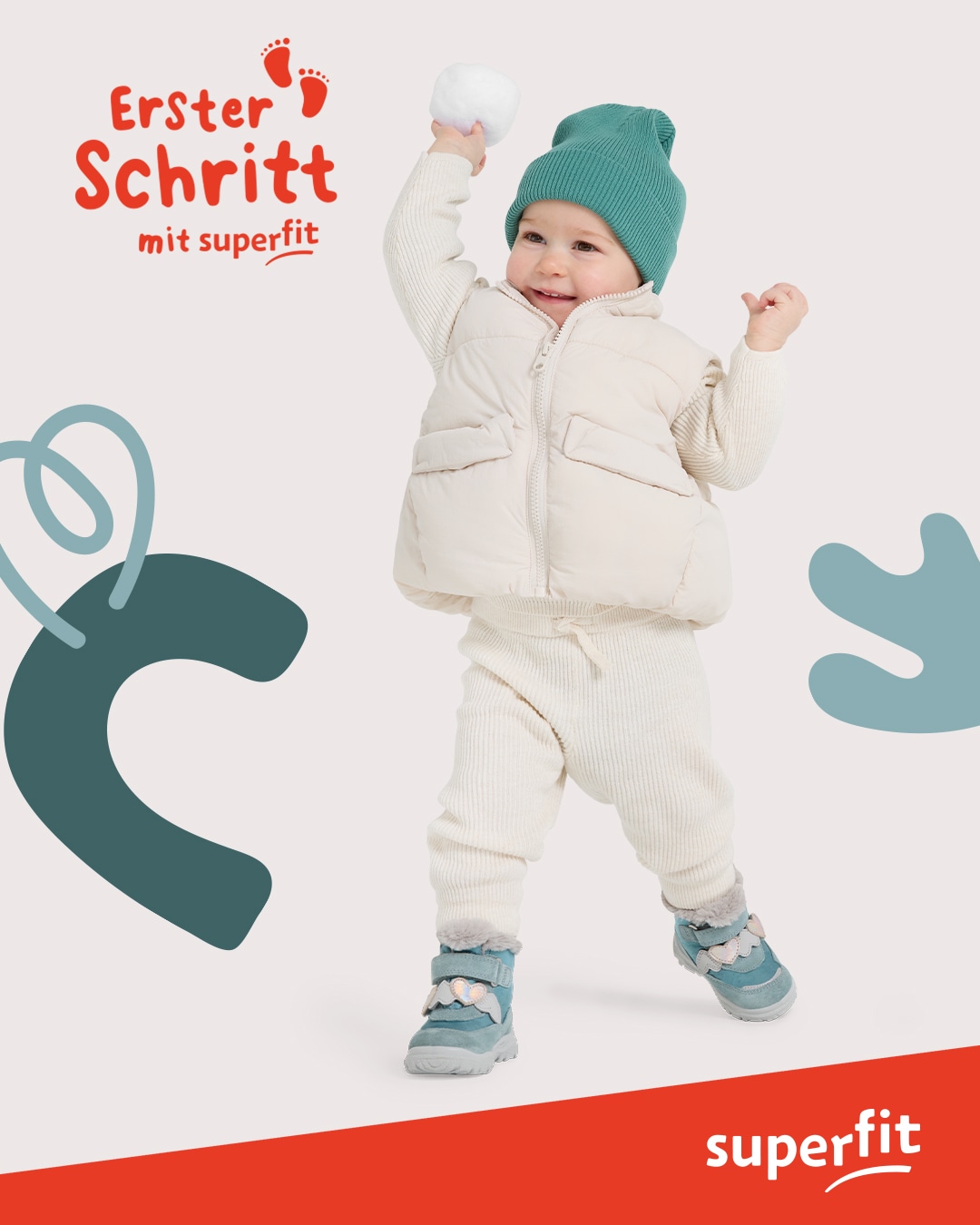 Superfit Winterboots »HUSKY WMS: Weit«  Klettstiefel mit wasserdichtem GORE TEX, Größenschablone zum Download