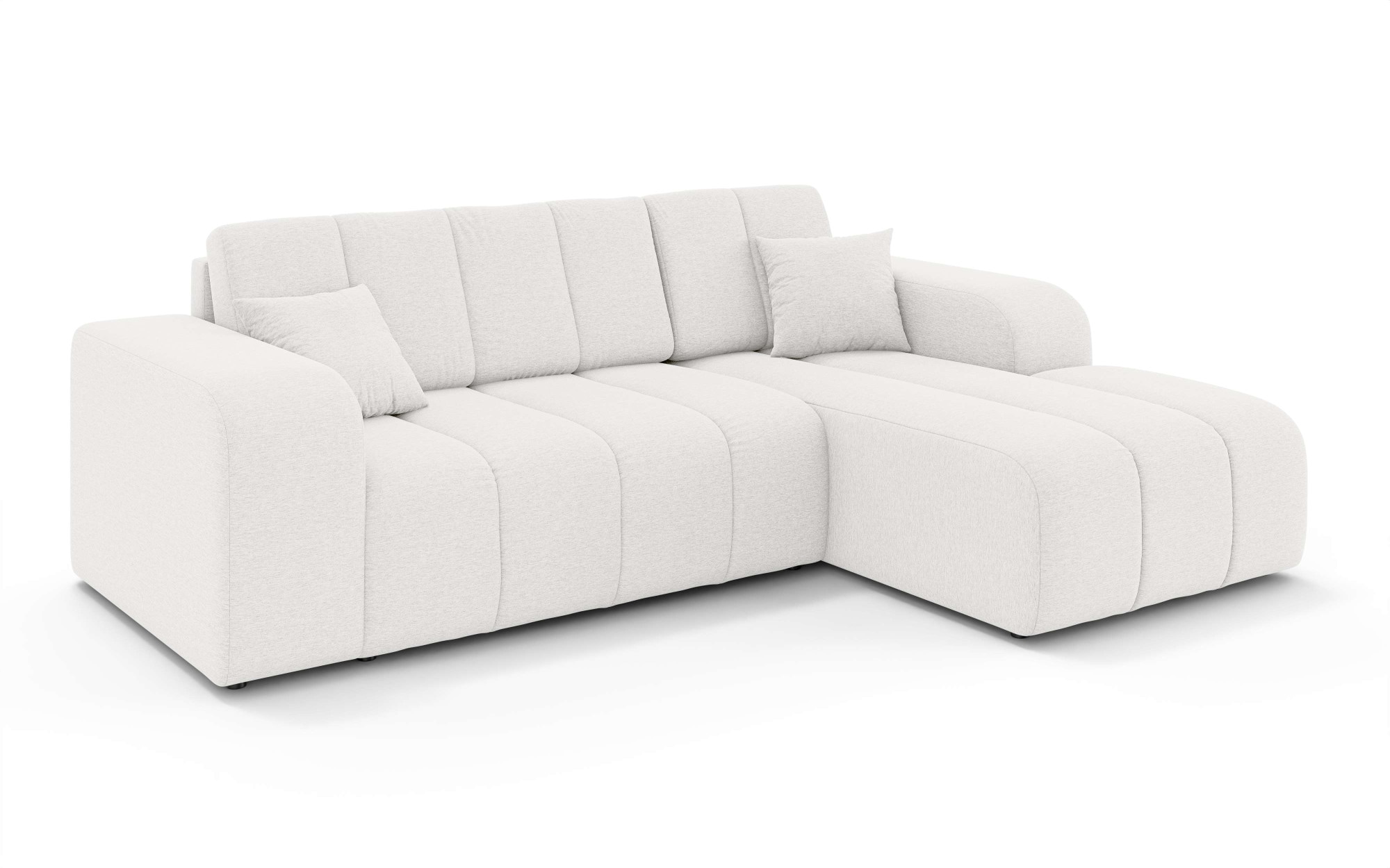 INOSIGN Ecksofa »CASSY L-Form, Schlafsofa mit Bettkasten, Maße B/T/H: 245/165/88 cm«, mit 2 Rückenkissen, Recamiere rechts oder links bestellbar
