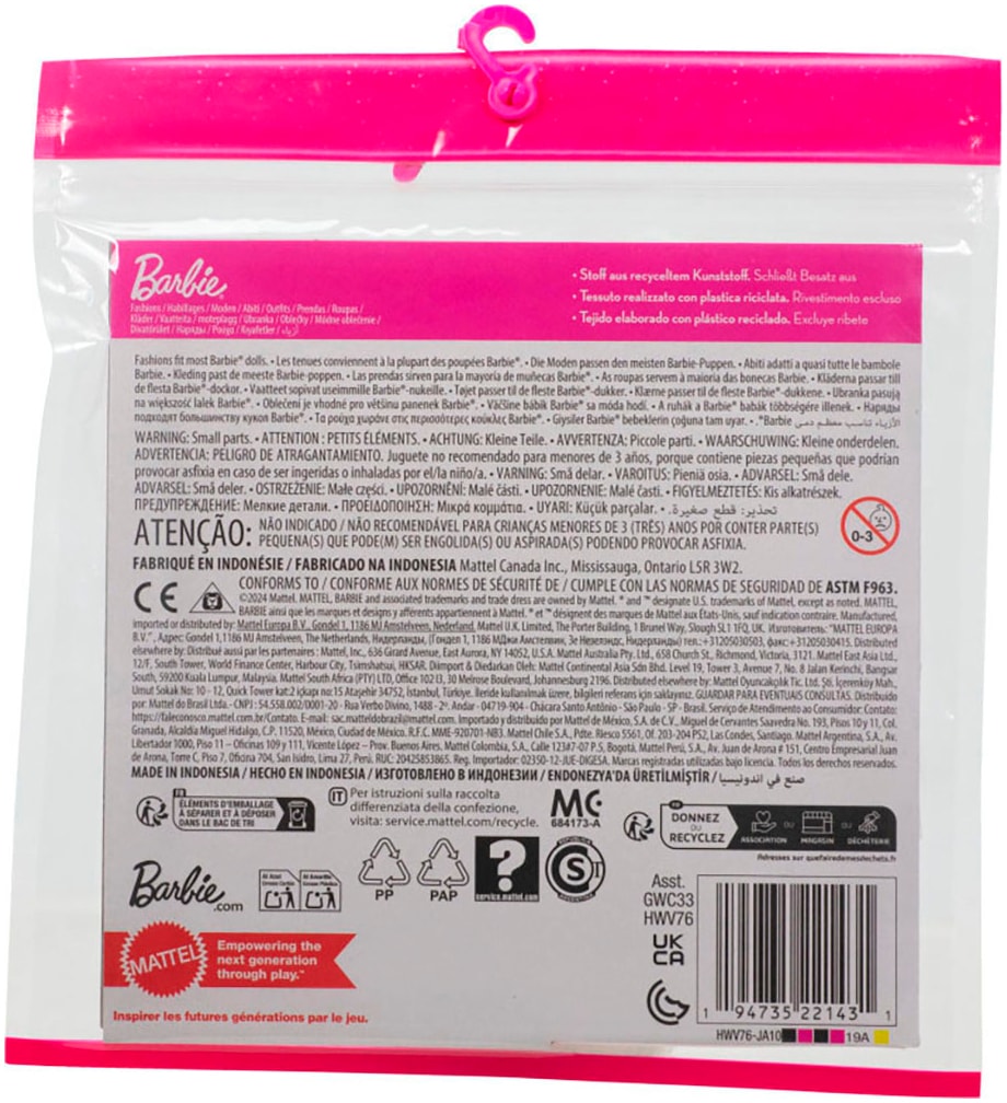 Barbie Puppenkleidung »Barbie Fashions, Barbie-Mode, Set mit Braut-Outfit«, für Barbie-Puppe am Hochzeitstag
