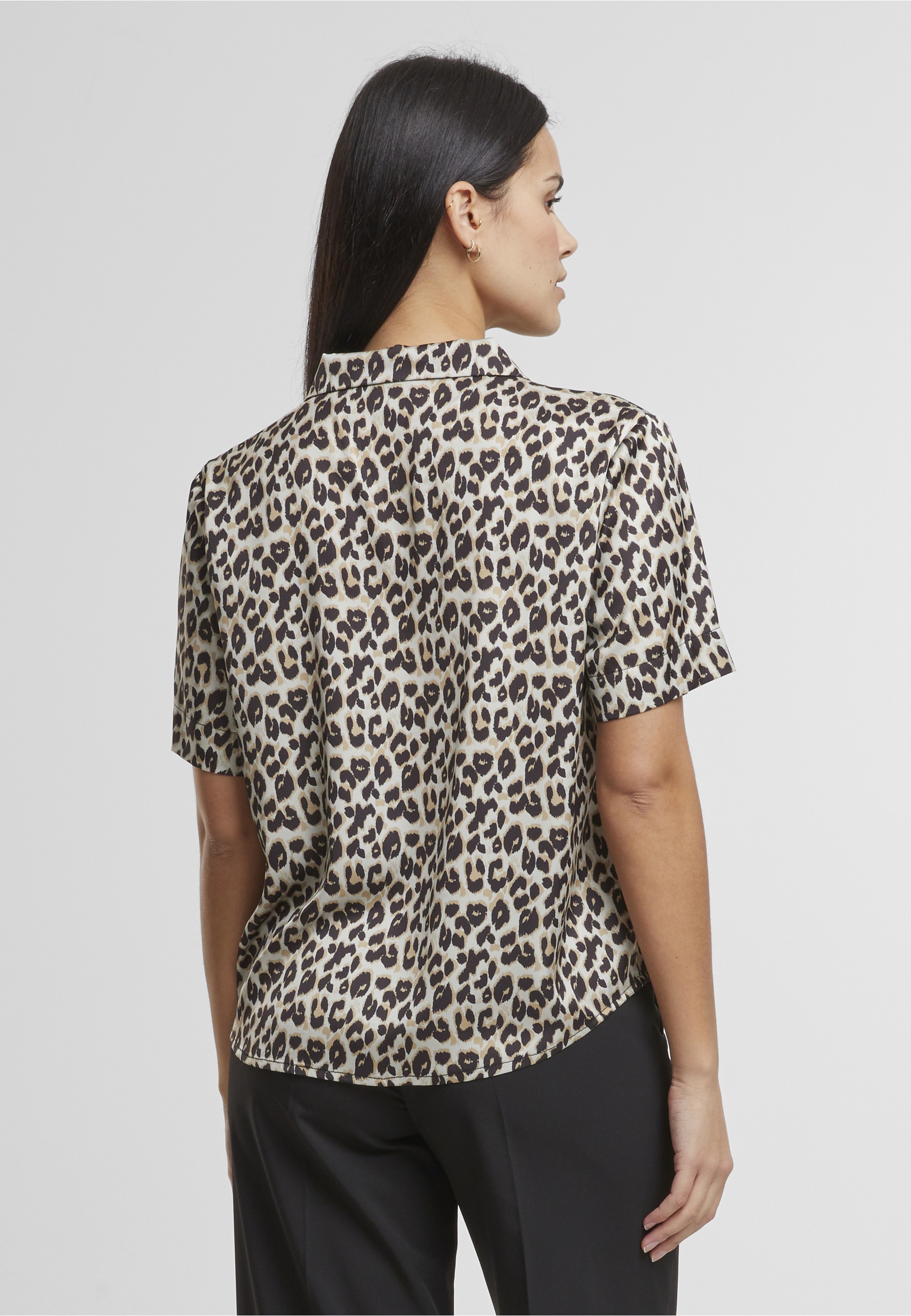 URBAN CLASSICS Blusentop »Urban Classics Ladies Leo Resort Shirt«
