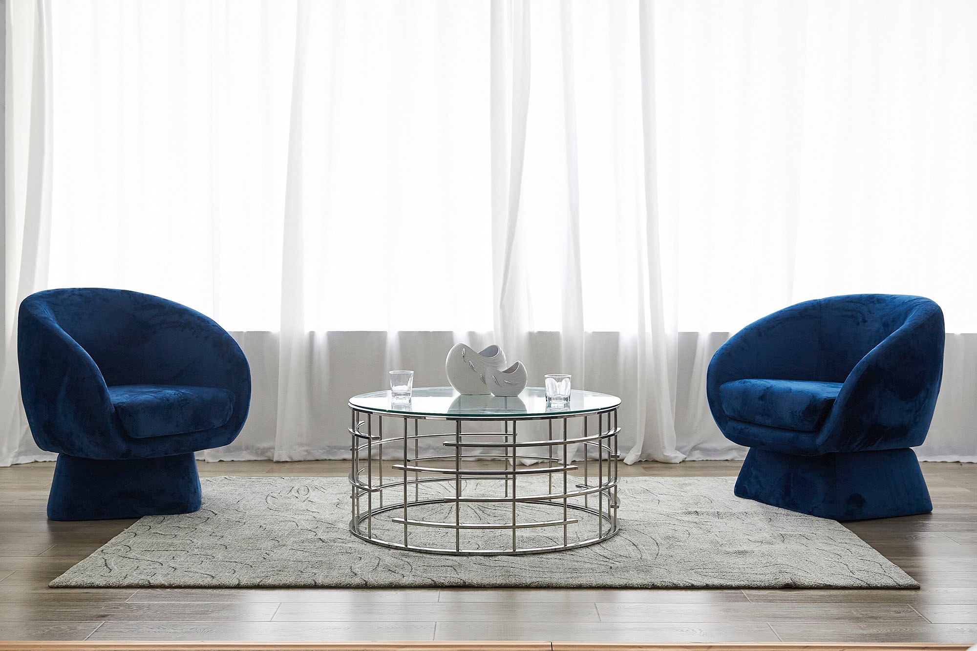 SalesFever Couchtisch »Couchtisch: Stil und Funktionalität«, Gestell gefertigt aus rostfreiem Edelstahl
