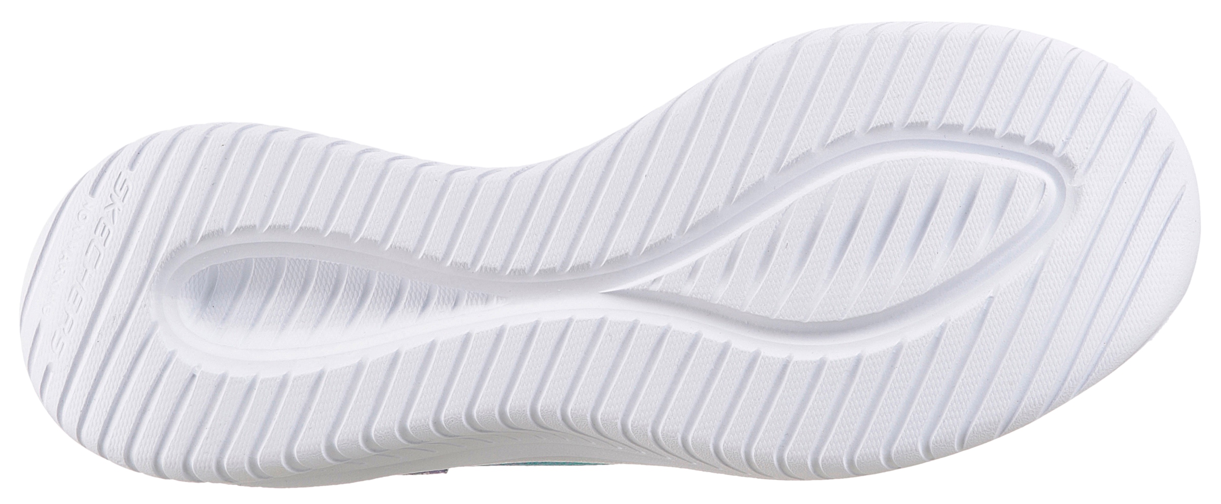 Skechers Slip-On Sneaker »ULTRA FLEX 3.0«, Schlupfschuh mit kleinem Keilabsatz, Größenschablone zum Download
