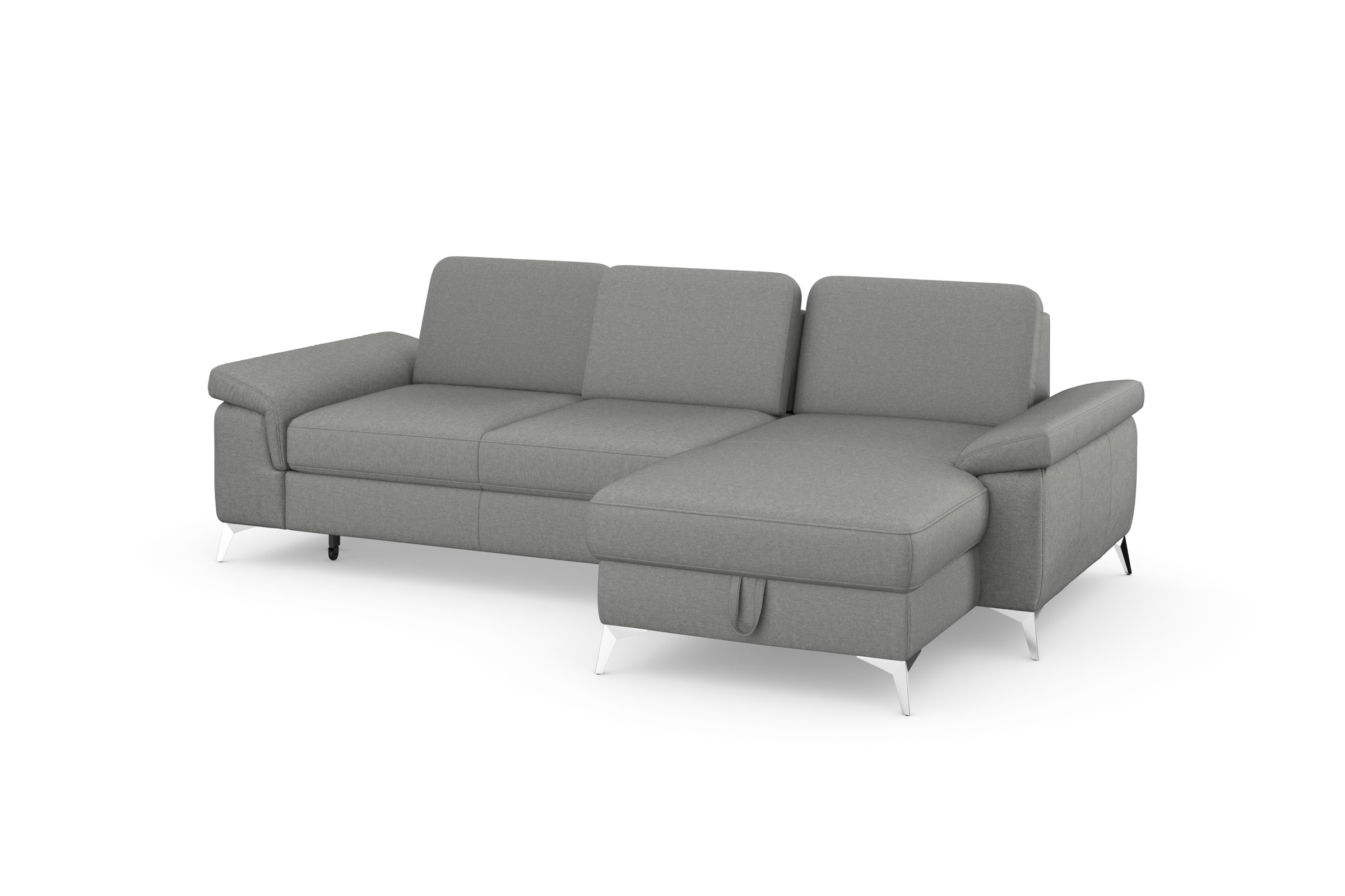 sit&more Ecksofa »Padua L-Form«, inklusive Sitztiefenverstellung, Armteilfunktion und Federkern