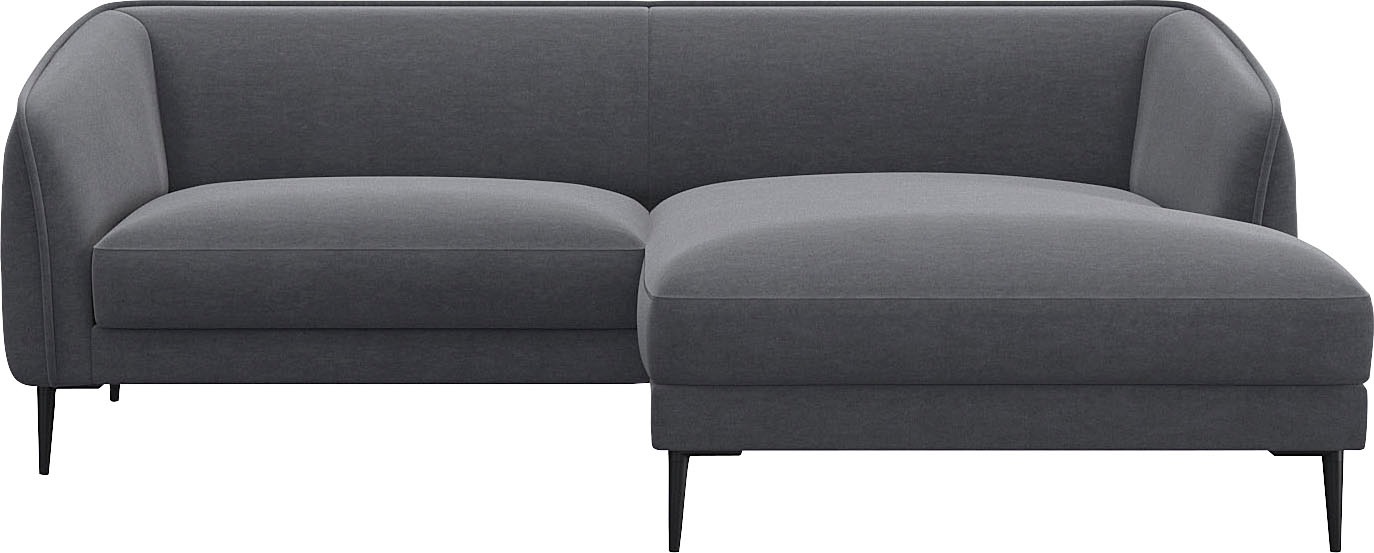 FLEXLUX Ecksofa »Belle Designsofa, bequem durch Kaltschaum im Sitz«, Skandi günstig online kaufen