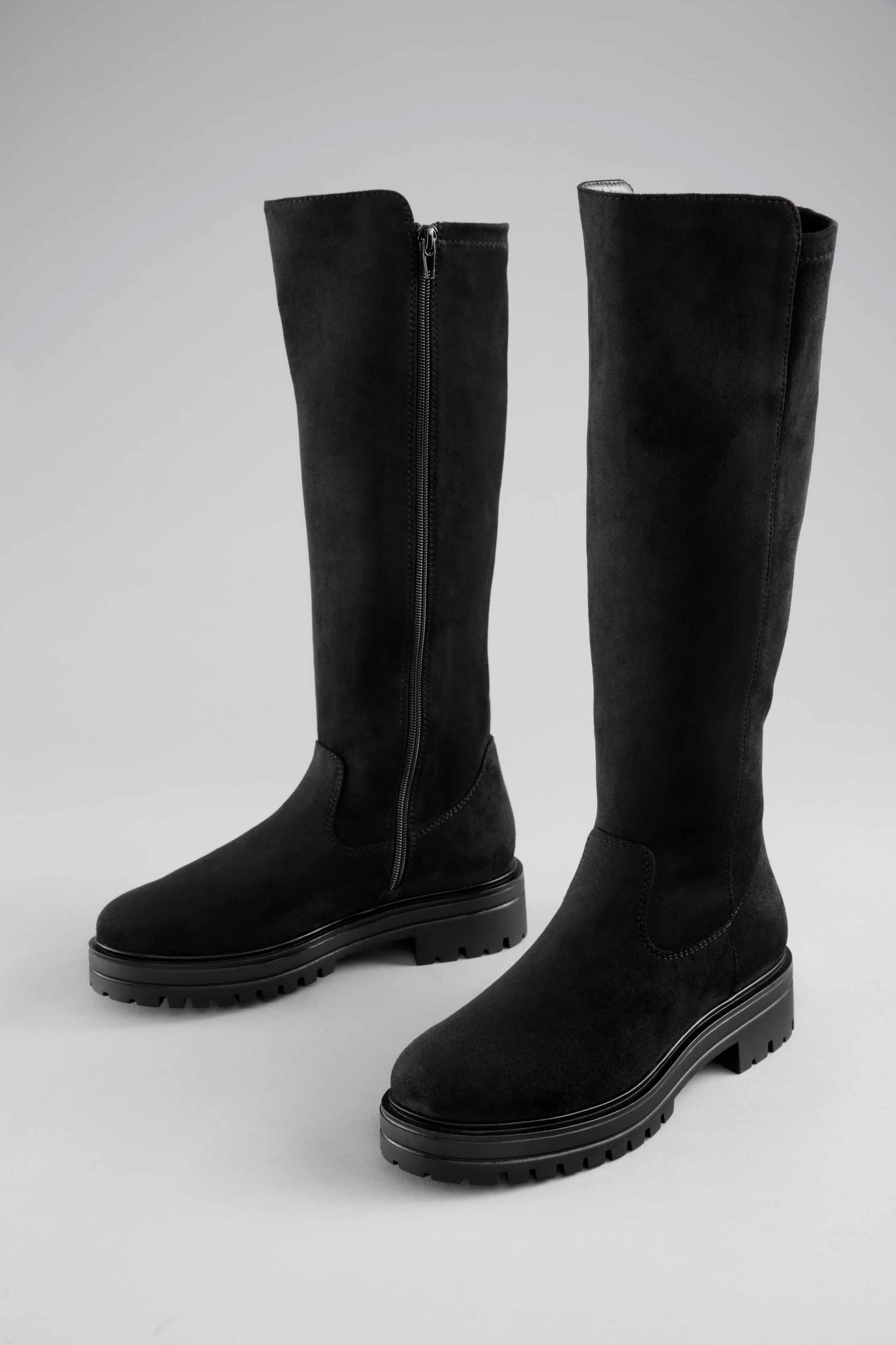 Stiefel Stretch-Stiefel mit Innen-Reißverschluss - NEUE KOLLEKTION, Gr. 38, schwarz