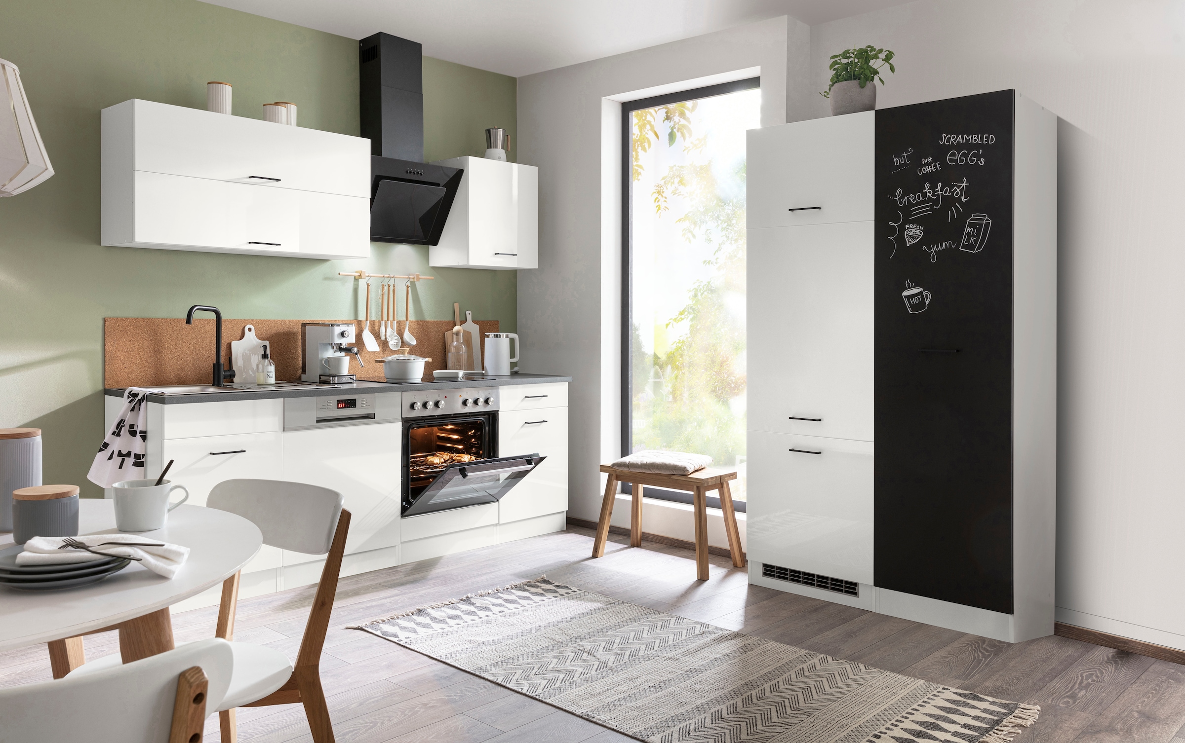 KOCHSTATION Küchenzeile »KS-Trier«, mit E-Geräten, Breite 330 cm