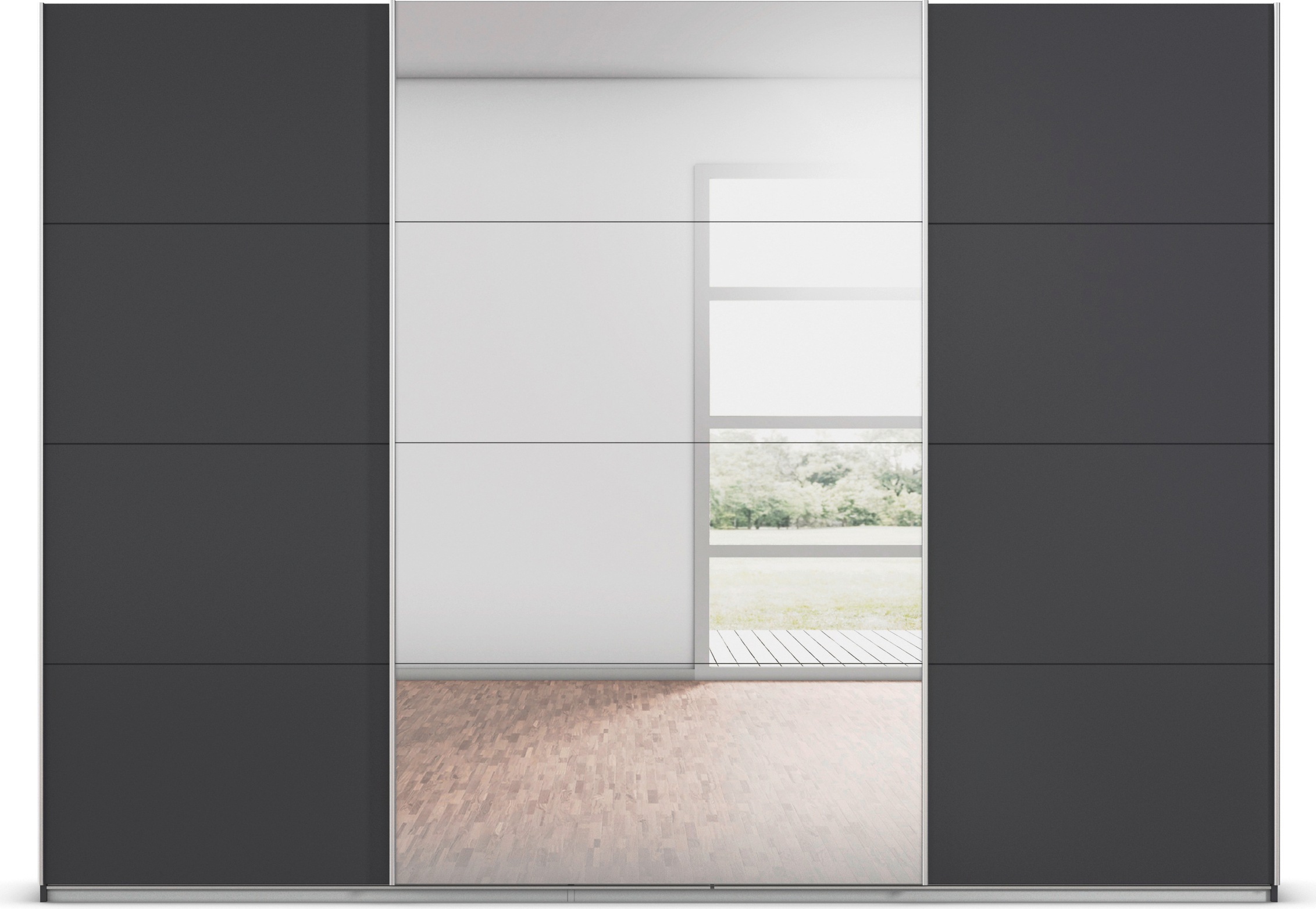 rauch Schwebetürenschrank »Kleiderschrank Schrank Garderobe AGORDO«, Top Innenausstattung, in 4 Breiten und 2 Höhen MADE IN GERMANY