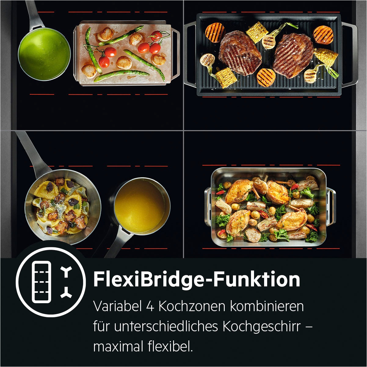 AEG Flex-Induktions-Kochfeld »IKE8547SXB 949597981«