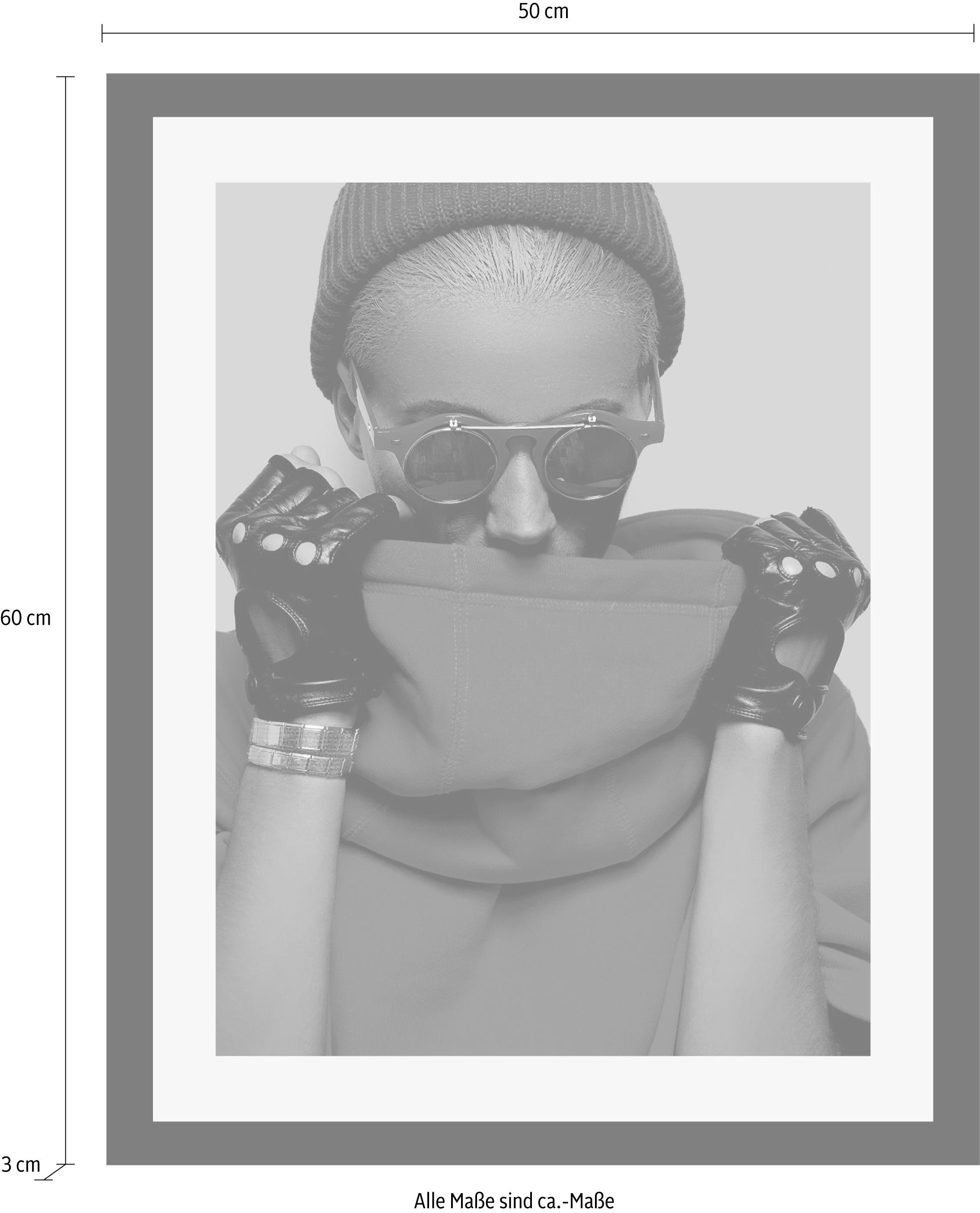 queence Bild »Frau«, Foto-Kunst-Frau-Bilder von Frauen, HD Premium Poster-Druck inkl. Holzrahmen