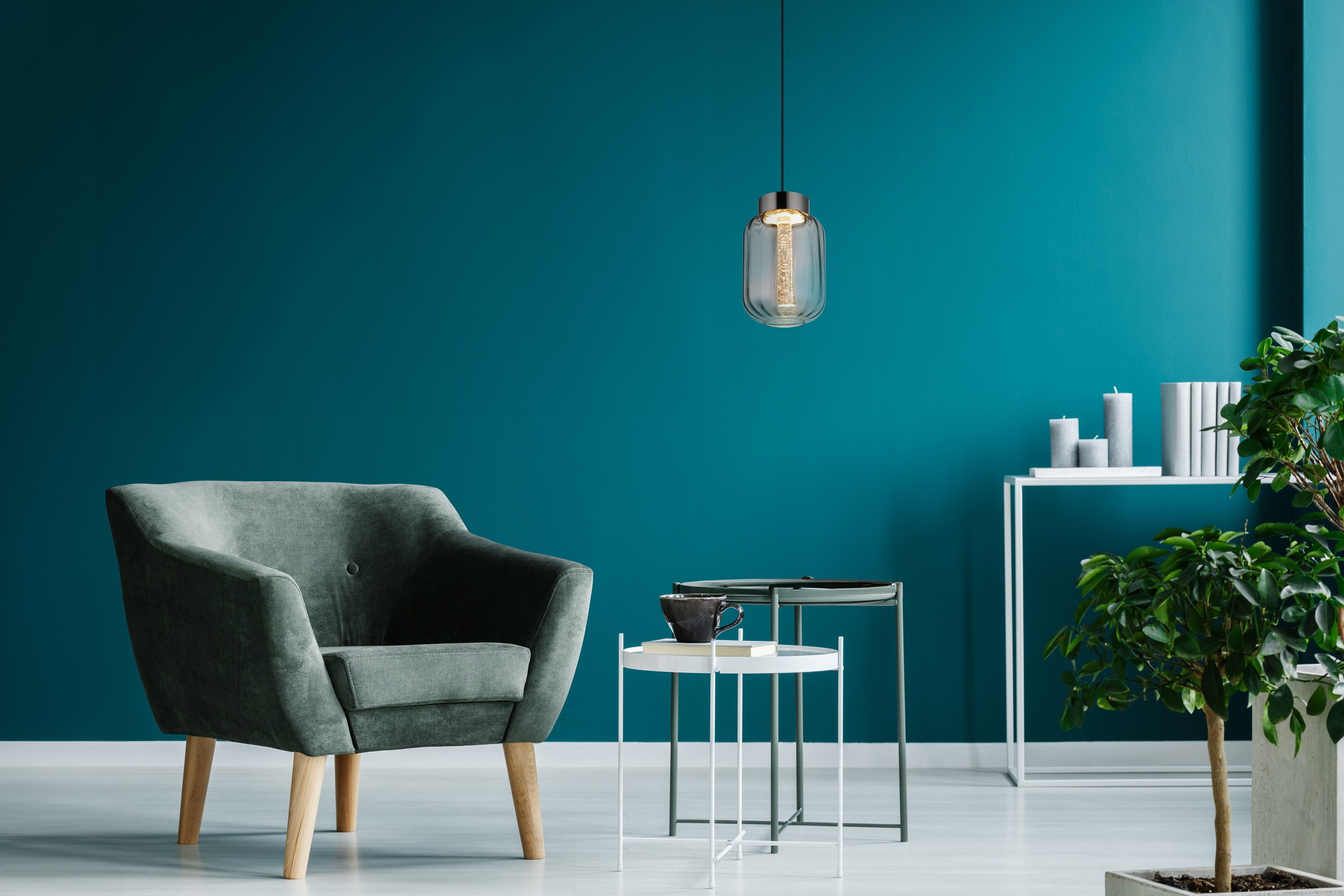 GLOBO LIGHTING Hängeleuchte »FLUORO« LED-Modul 1 Stk. Warmweiß Hängelampe G günstig online kaufen