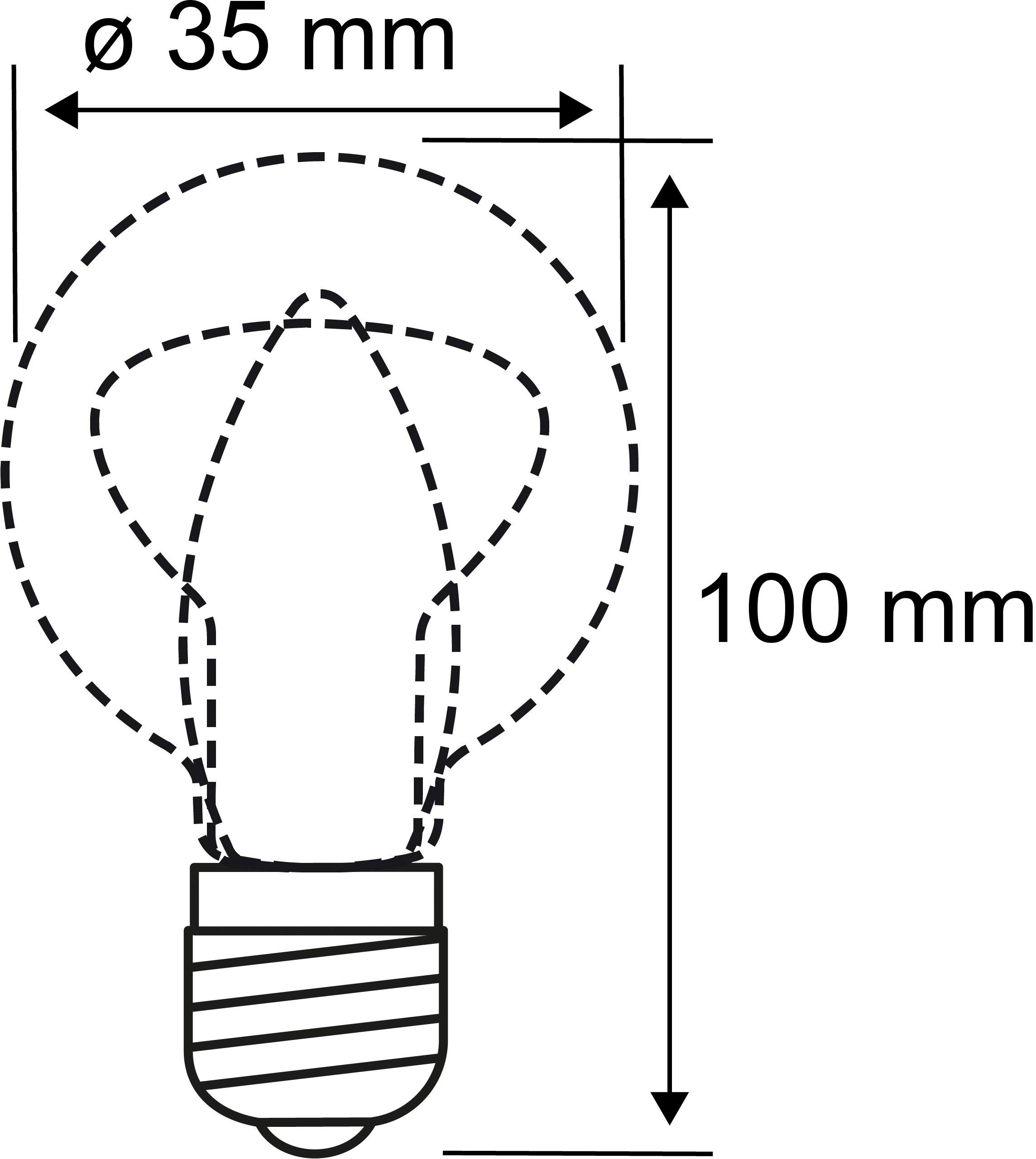 Paulmann LED-Leuchtmittel »Kerze 4W E14 230V Warmweiß 3er-Pack«, E14, 3 St., Warmweiß, 2700 Kelvin