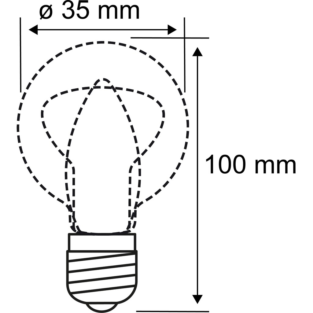 Paulmann LED-Leuchtmittel »Kerze 4W E14 230V Warmweiß 3er-Pack«, E14, 3 St., Warmweiß
