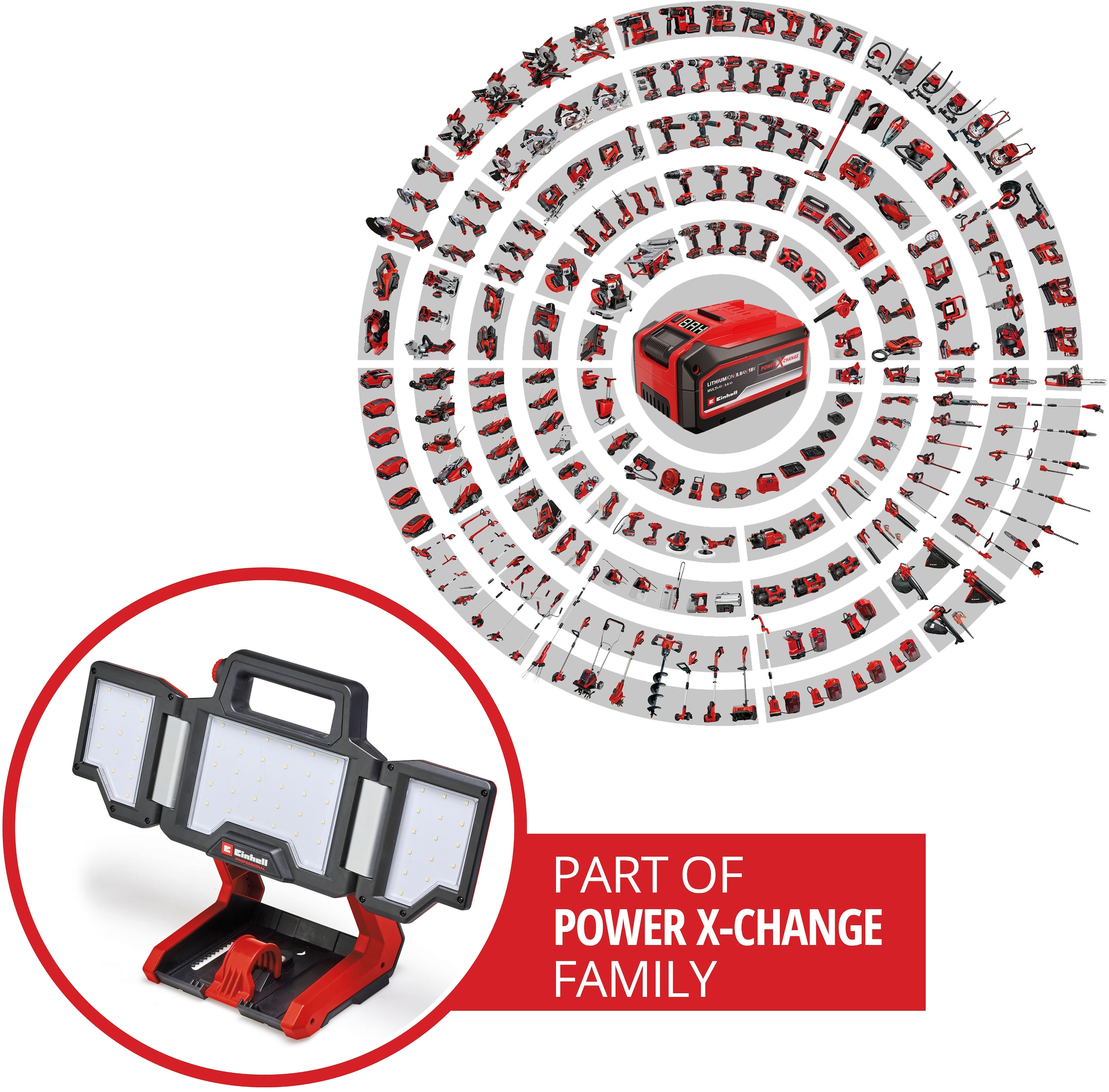 Einhell LED Arbeitsleuchte »Akku-Lampe TP-CL 18/3000 Li - Solo«, Mitglied der Power X-Change Familie, ohne Akku