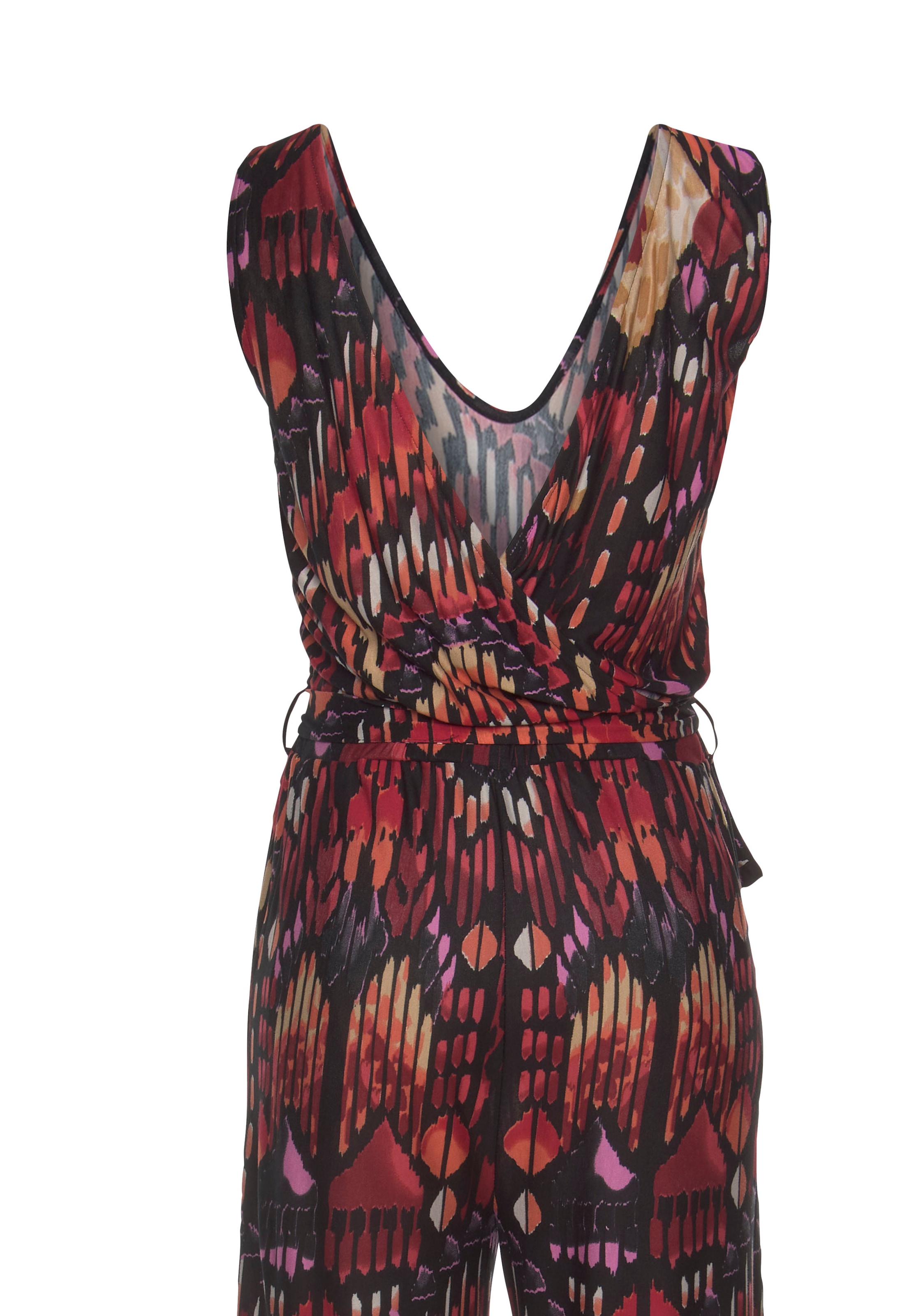 Buffalo Overall, mit Alloverprint und weitem Bein, sommerlicher Jumpsuit mit Taschen