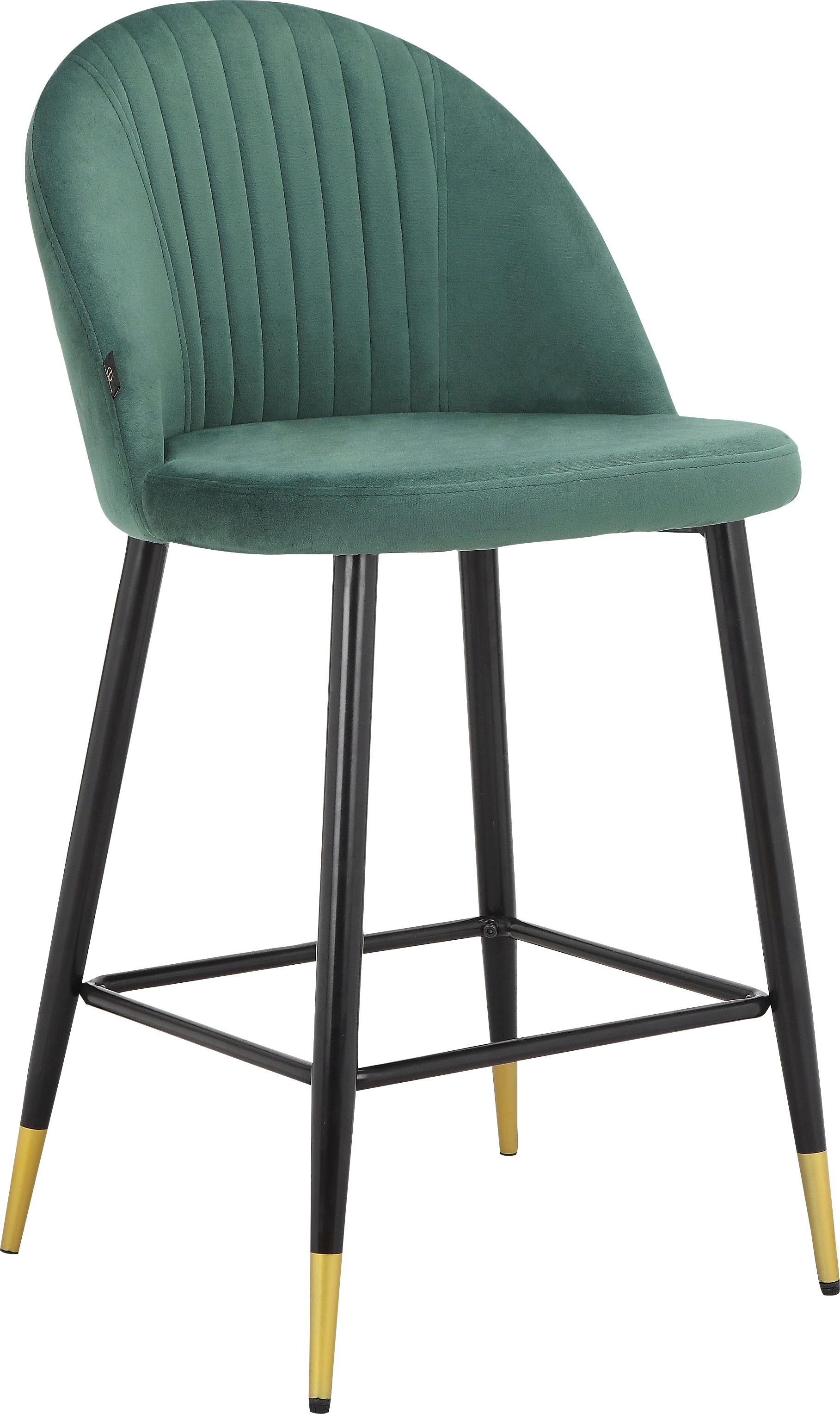 Leonique Bistrostuhl »Embrosse« () 2 Stk. Samtvelours mit Sitz und Rücken g günstig online kaufen