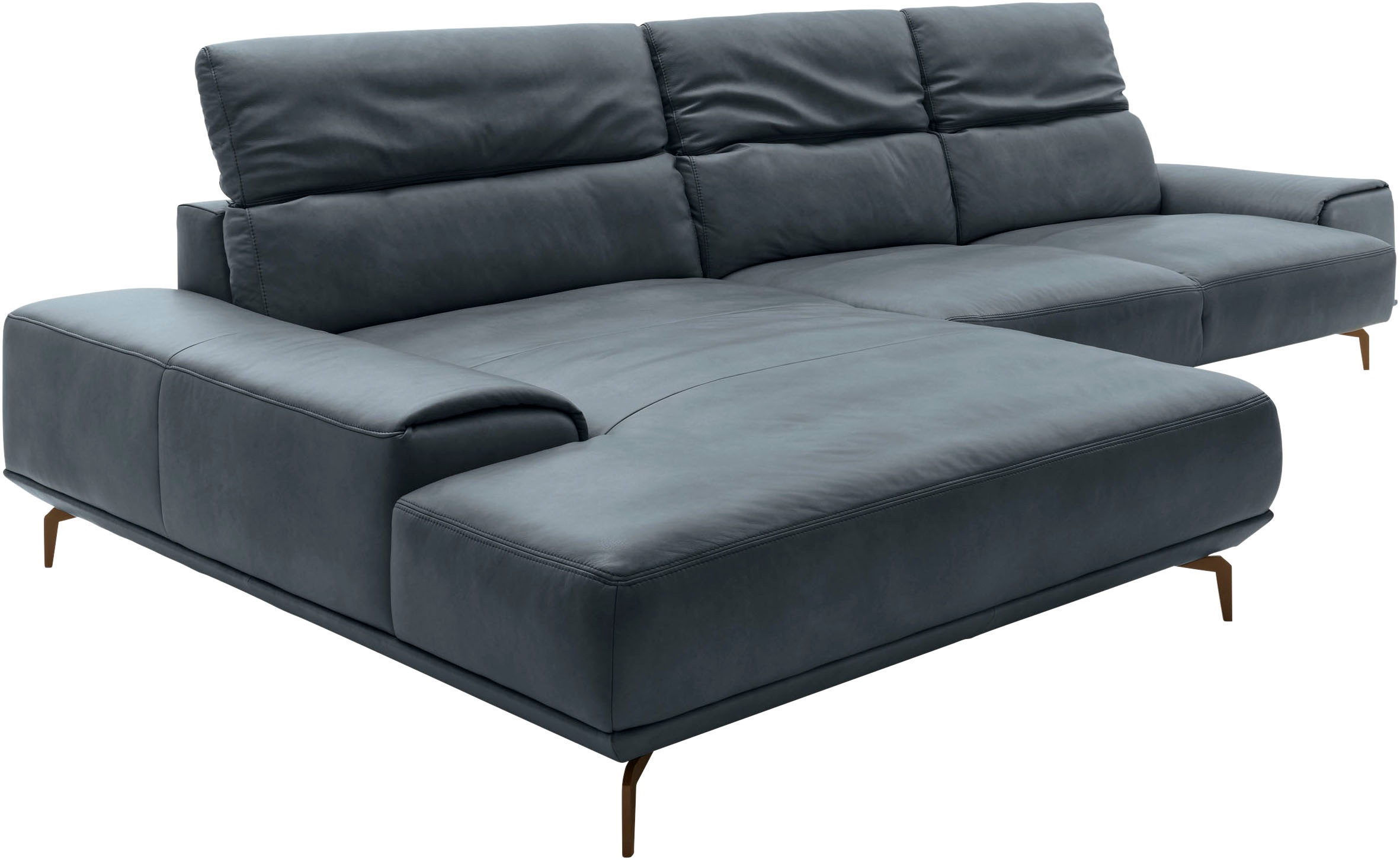 Musterring Wohnlandschaft »MR 2490«, Bronze-Fuß Sitzhöhe 46cm, wahlweise mit Funktionen, Maße 342 x 207 cm