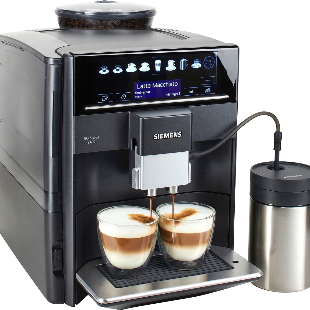 SIEMENS Kaffeevollautomat »EQ6 plus s400 TE654509DE, Doppeltassenfunktion, günstig online kaufen