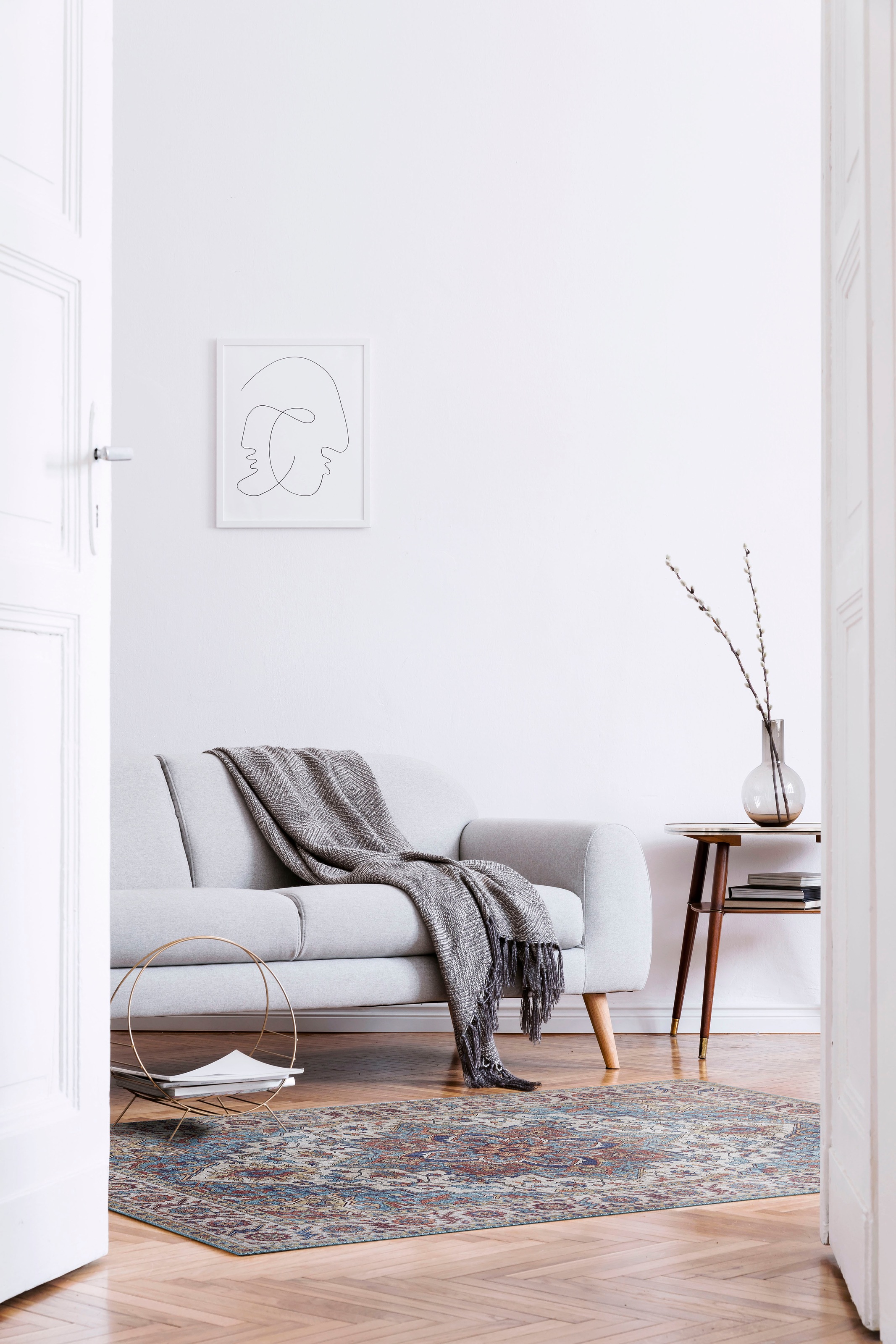 LUXOR living Teppich »Bonum«, rechteckig, 7 mm Höhe, Kurzflor, modernes Design, waschbar, Wohnzimmer