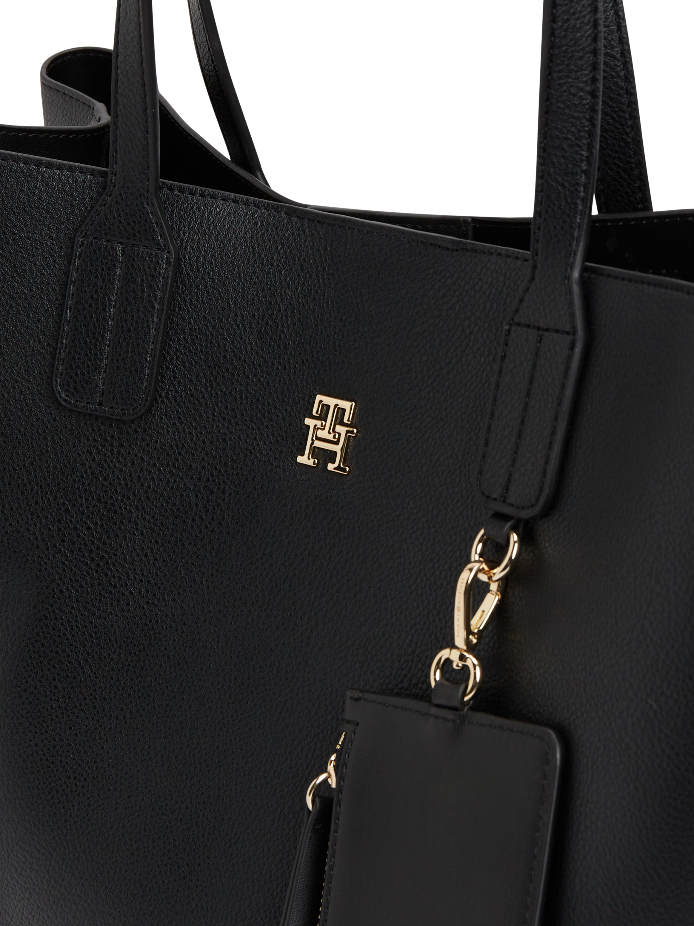 Tommy Hilfiger Henkeltasche »TH ICON SATCHEL« Damen Handtasche, Shopper, Satchel mit Taschenanhänger