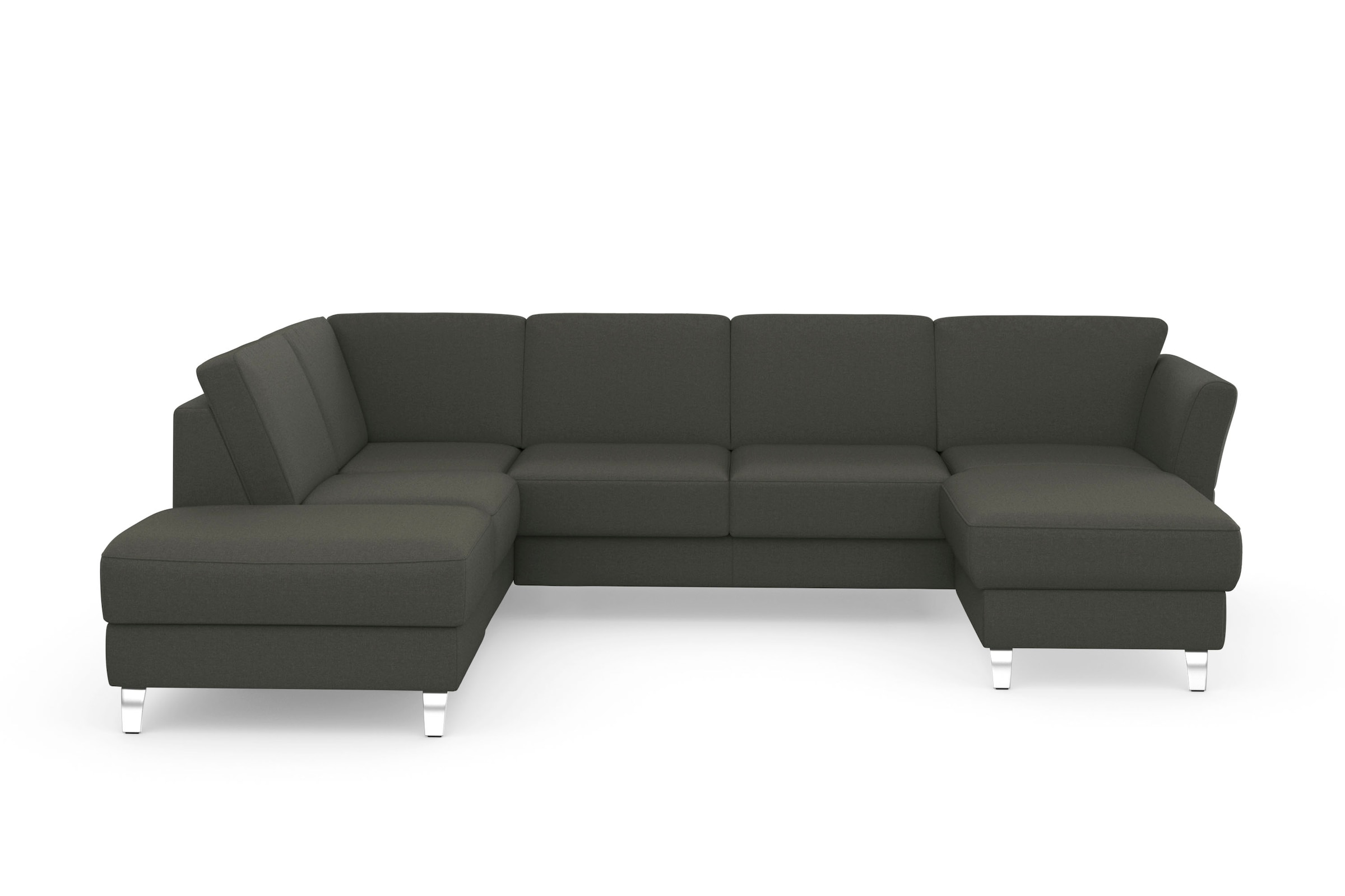 sit&more Wohnlandschaft »Visby U-Form« Wahlweise mit Bettfunktion und Stauraum, frei im Raum stellbar