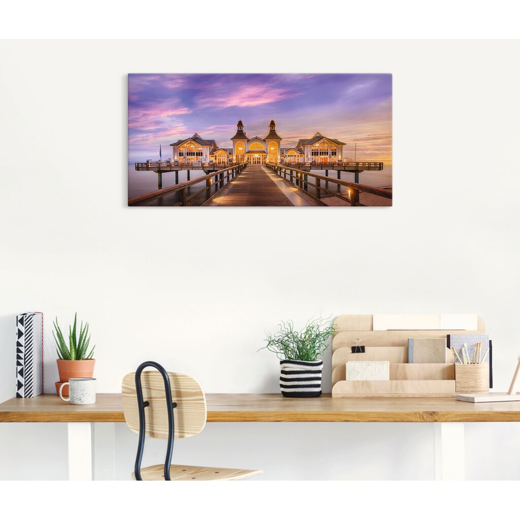 Artland Wandbild »Rügen Seebrücke in Sellin«, Brücken, (1 St.)