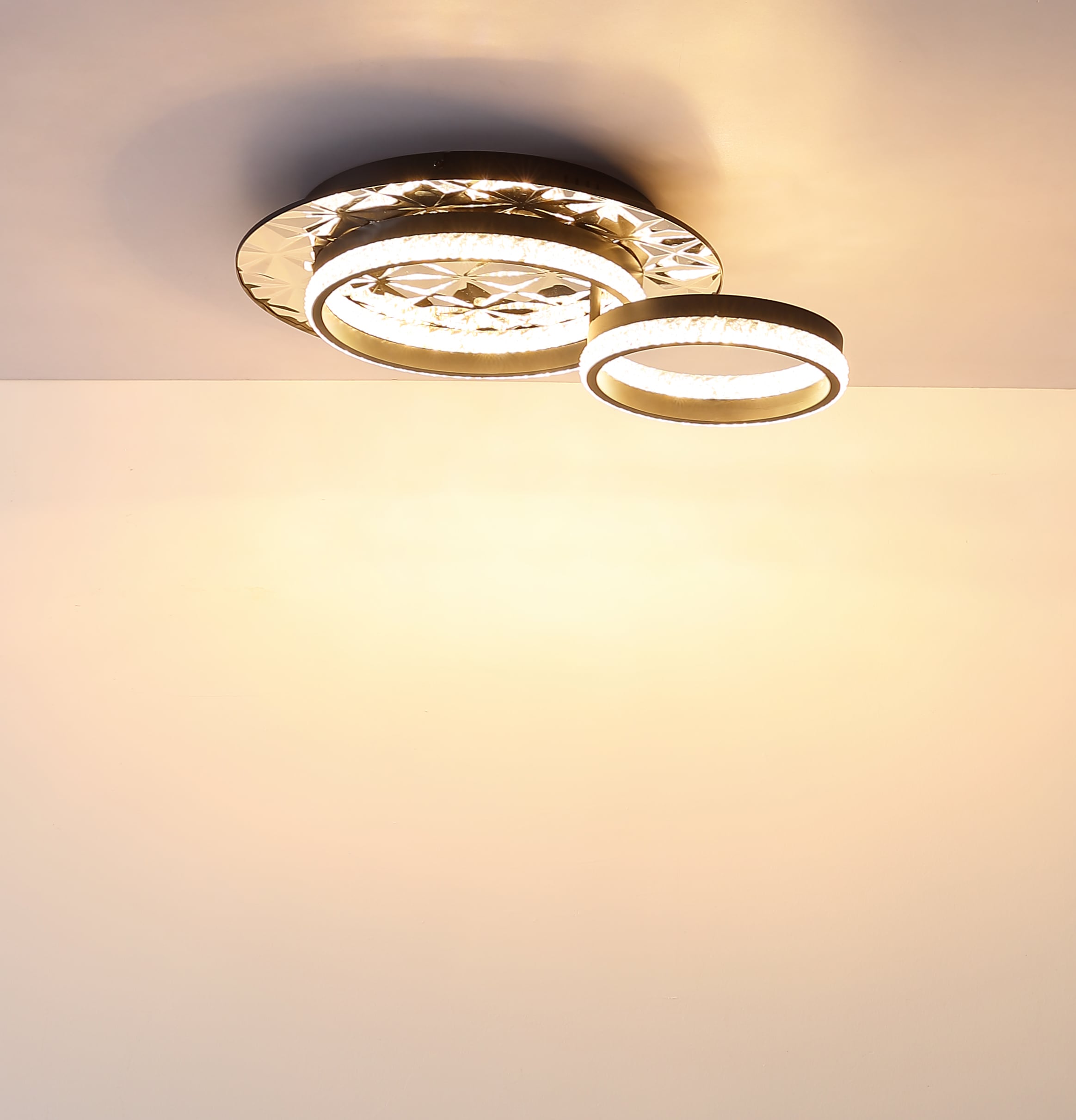 GLOBO LIGHTING Deckenleuchte »DELLA II« LED-Modul 1 Stk. Warmweiß Deckenlampe Wohnzimmer-Leuchte Schlafzimmer-Leuchte Flur Küche