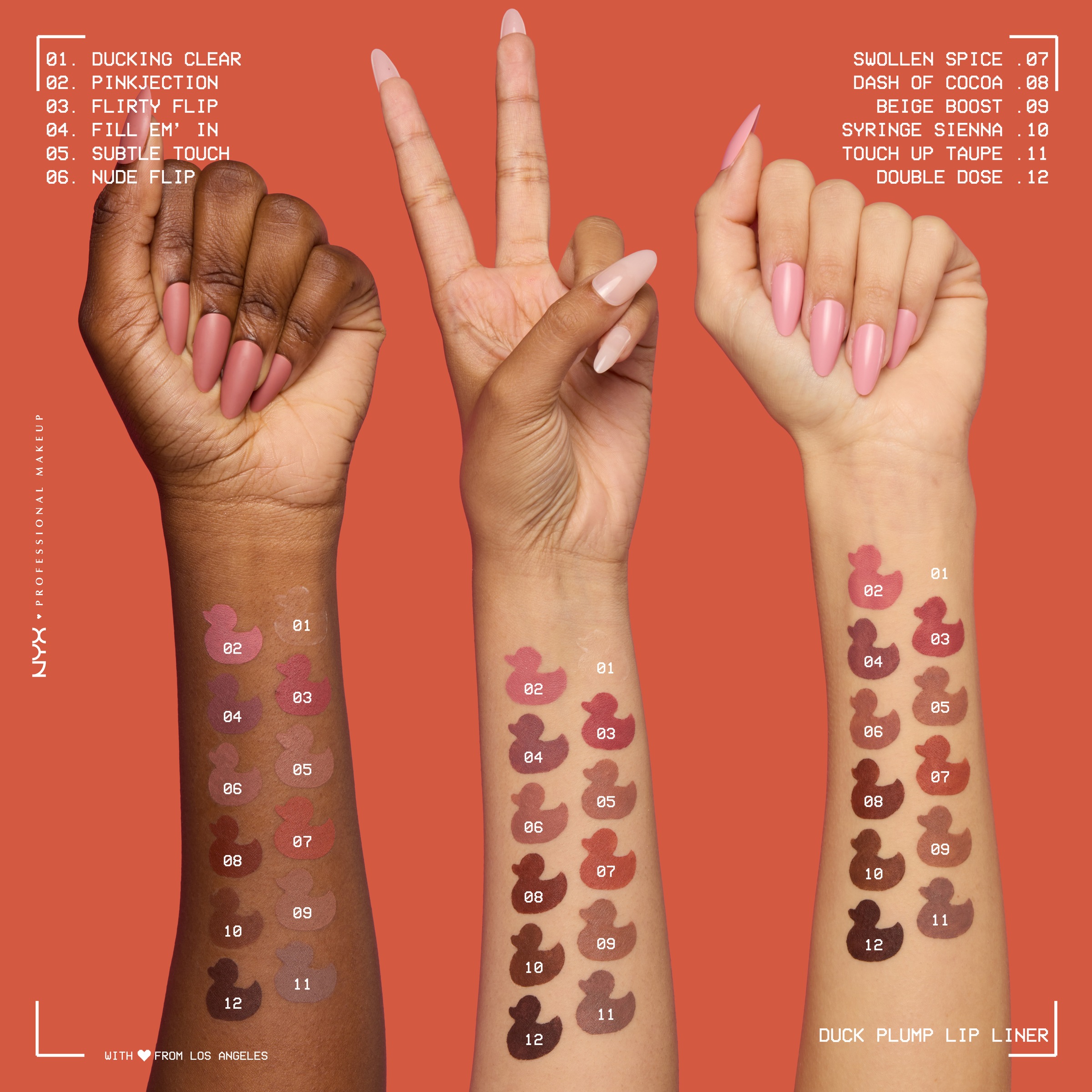 NYX Lippenstift »Professional Makeup Duck Plump Plumping Lip Liner Lippenkonturenstift«, Transparent, polstert die Lippen natürlich auf, angeschrägte Spitze.