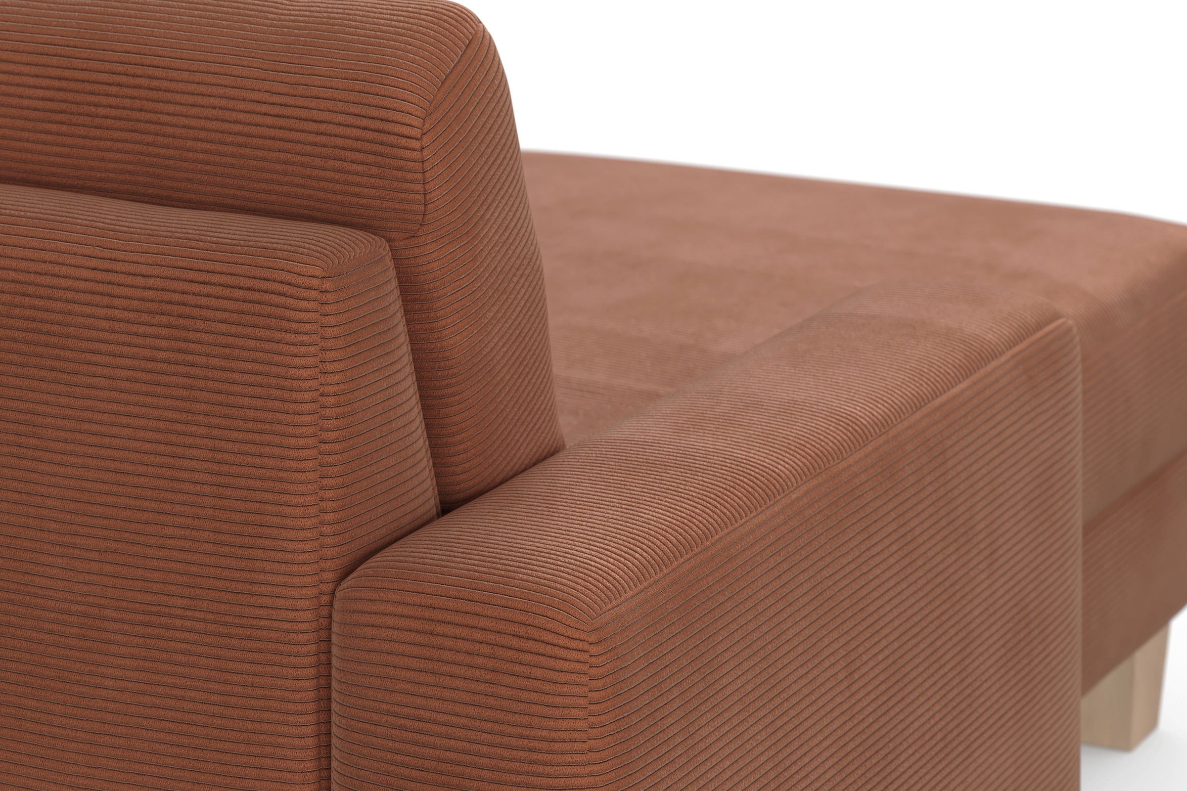 Home affaire Wohnlandschaft »Summer U-Form«, mit oder ohne Bettfunktion und Bettkasten, Cord-Bezug