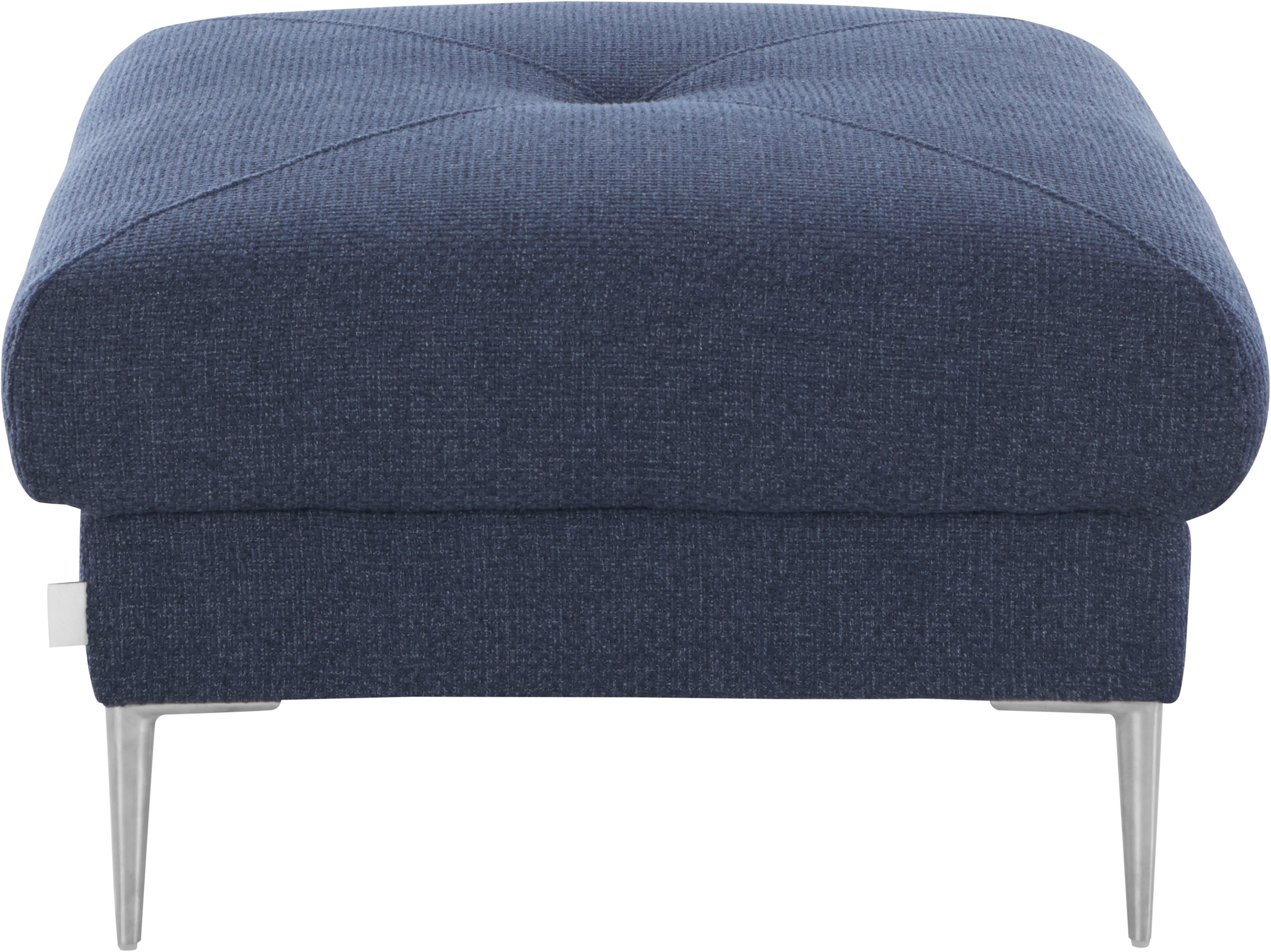 Guido Maria Kretschmer Home&Living Hocker »Chilltime, elegant und bequem durch Komfortsitzhöhe 46cm, hoher Fuß«, mit eleganter Kreuznaht auf der Sitzfläche